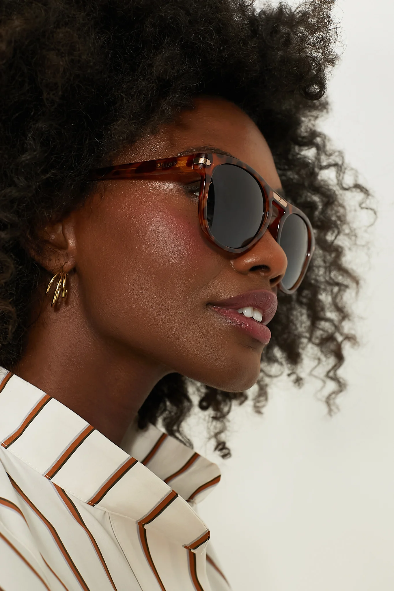 Honey Tort Slicked Back Sunglasses - Image 2