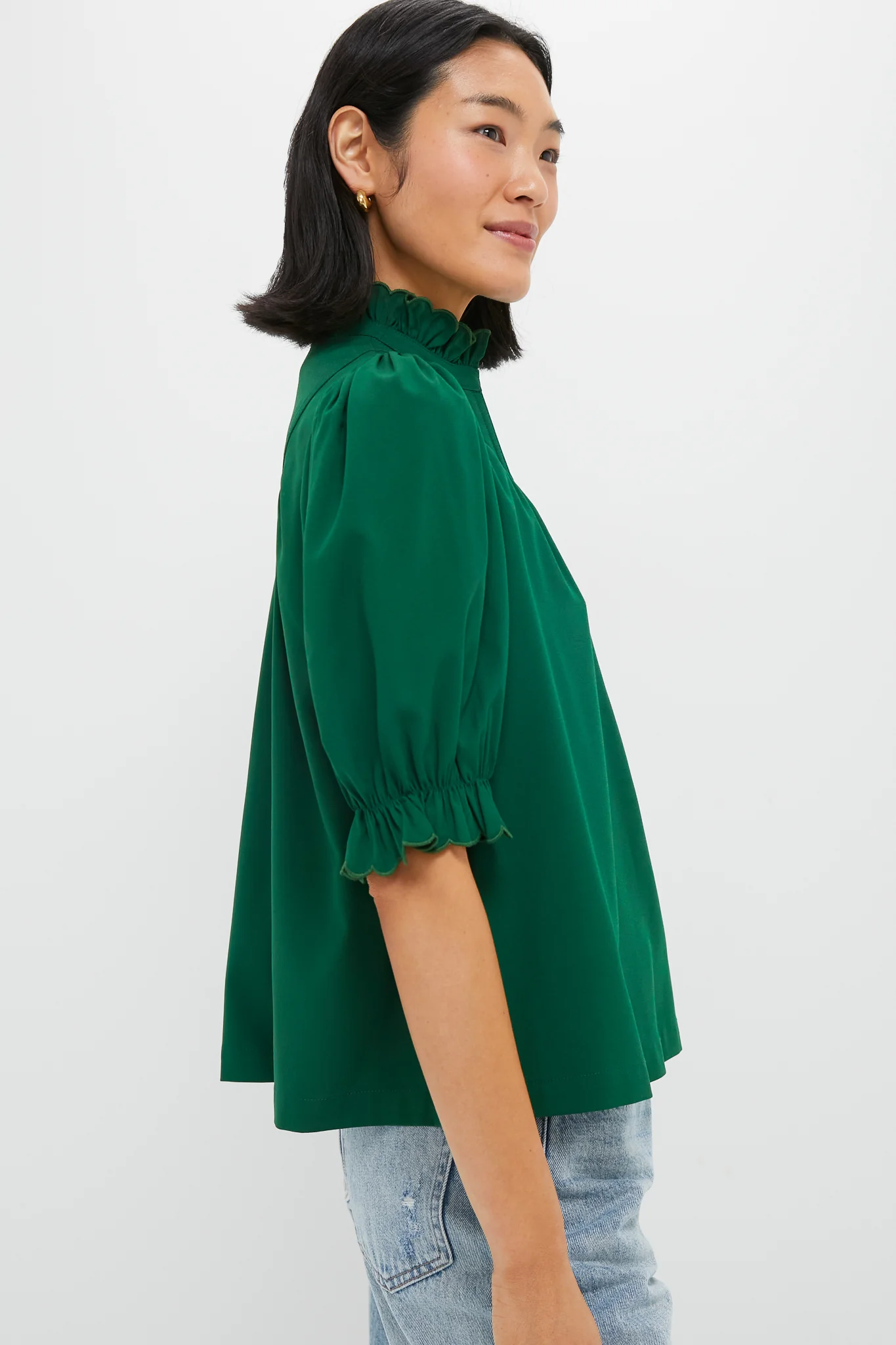 Hunter Green Selena Blouse - Image 4