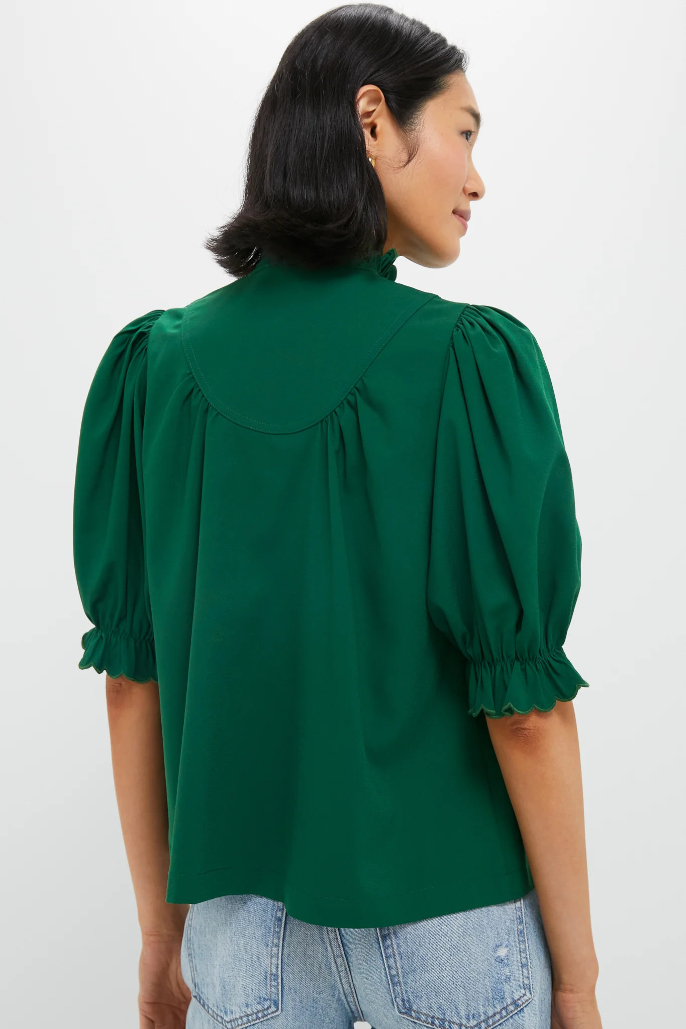 Hunter Green Selena Blouse - Image 5
