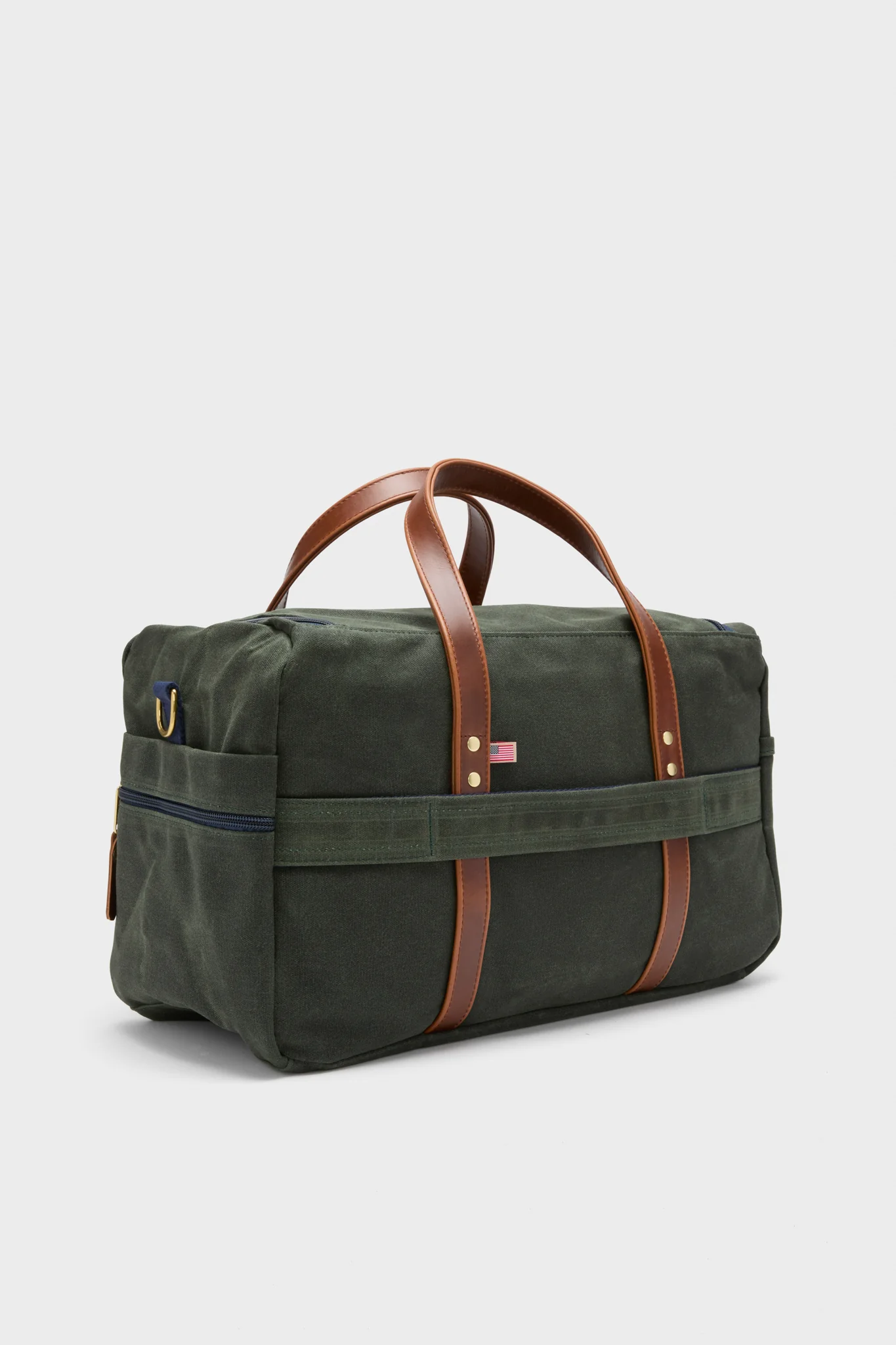 Hunter Green Waxed Canvas Heritage Commuter Duffel - Image 10