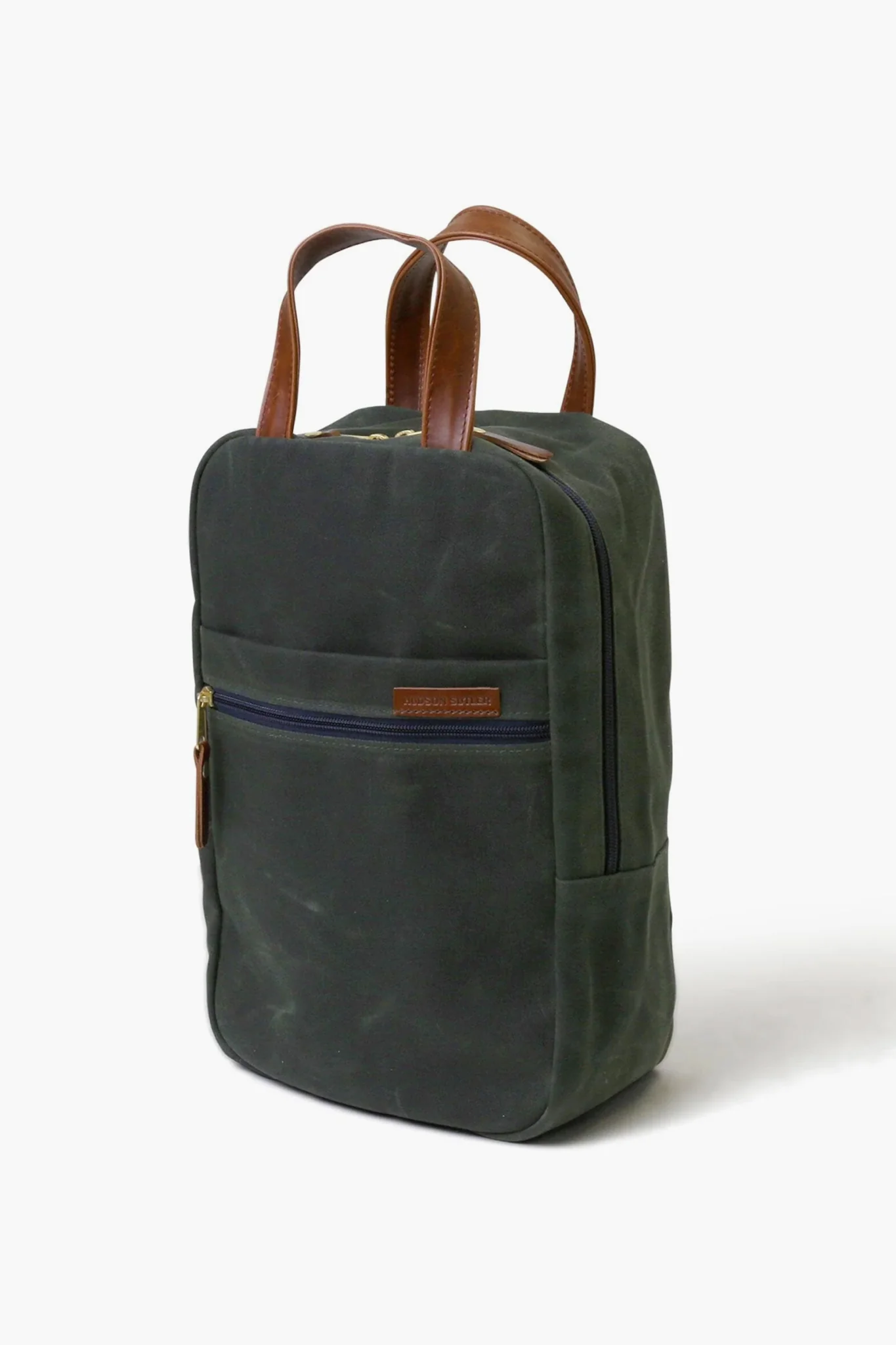 Hunter Green Waxed Canvas Heritage Golf Shoe Bag - Image 2