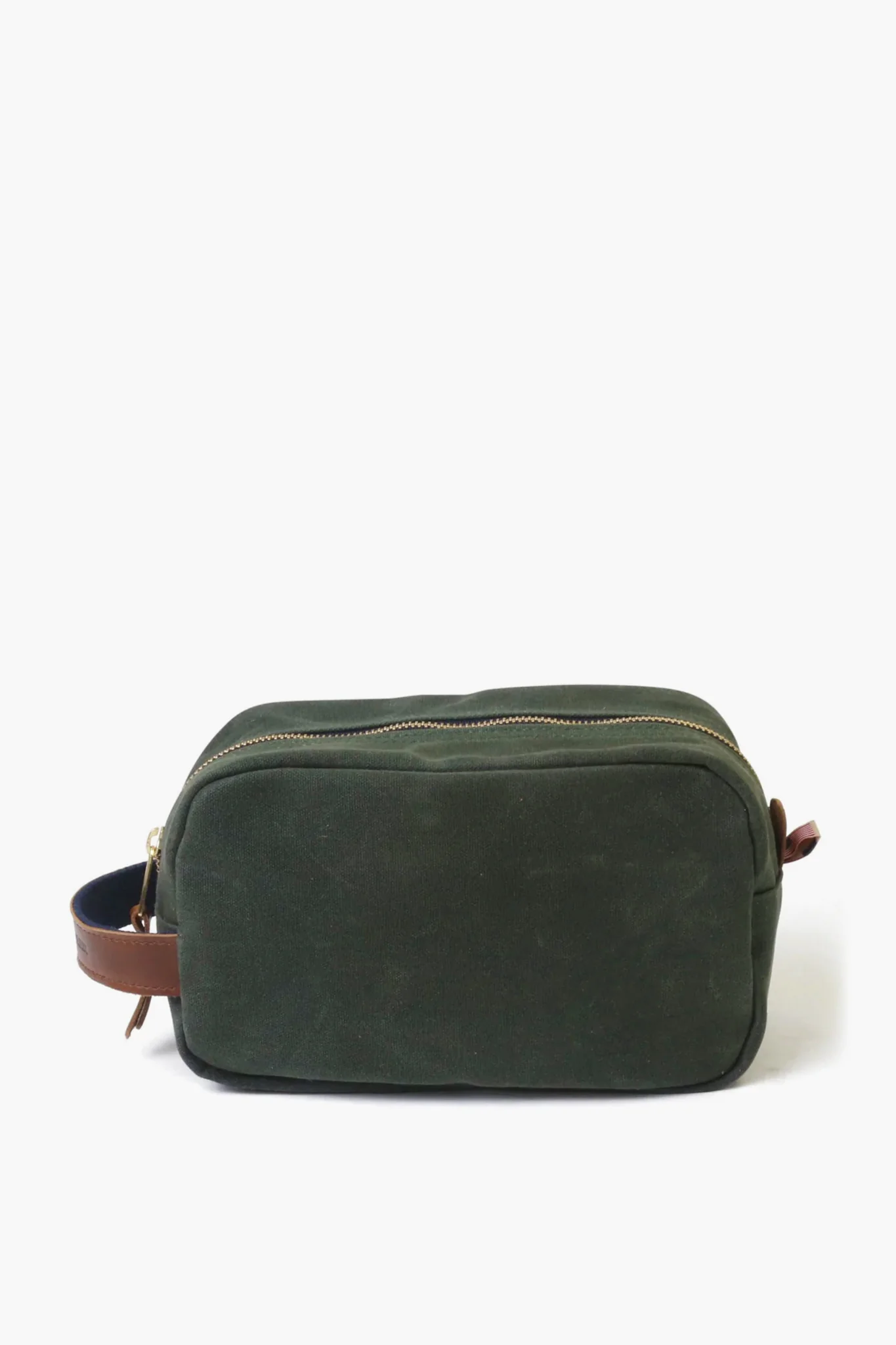 Hunter Green Waxed Canvas Heritage Shave Kit - Image 2