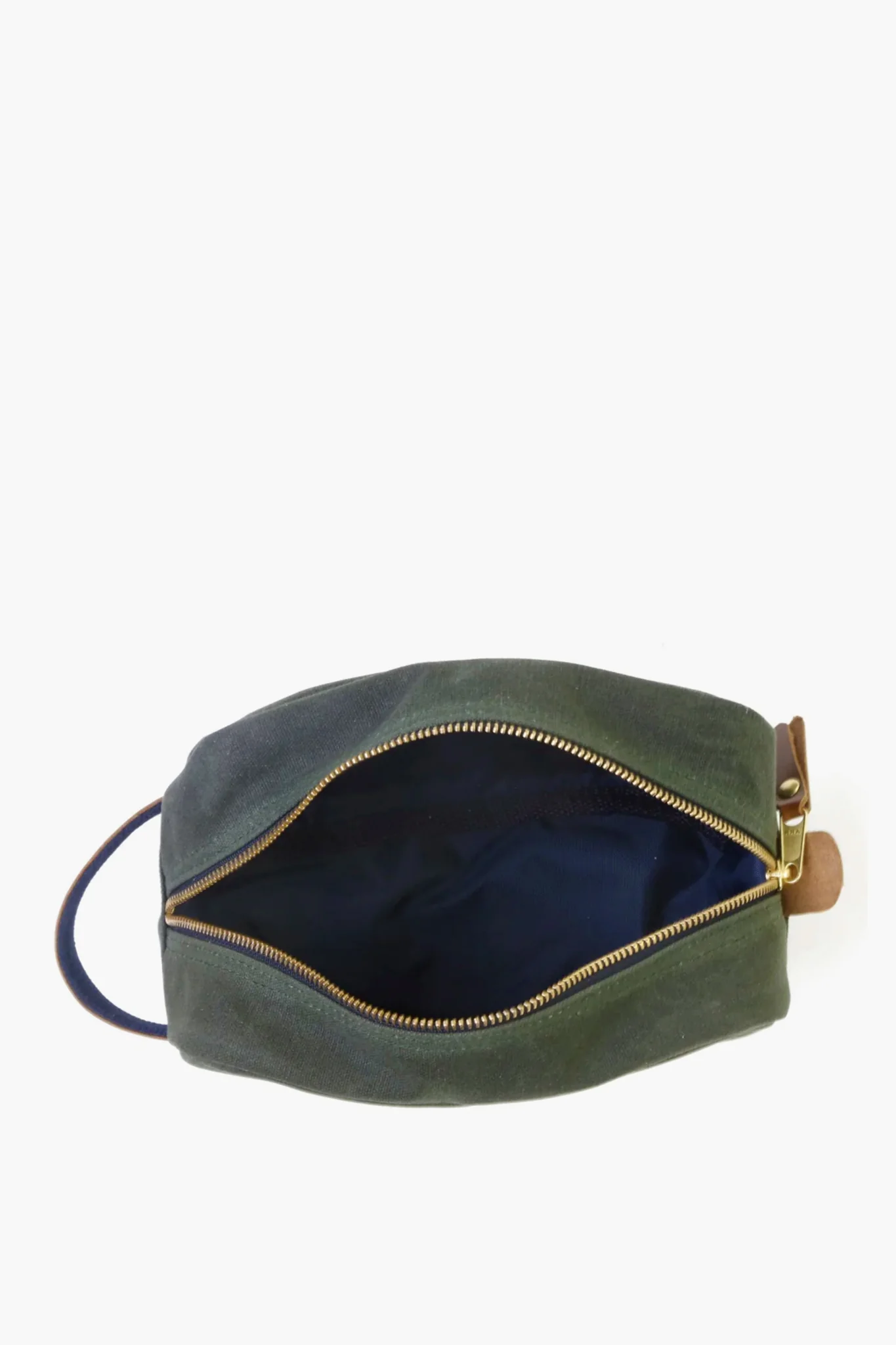 Hunter Green Waxed Canvas Heritage Shave Kit - Image 3