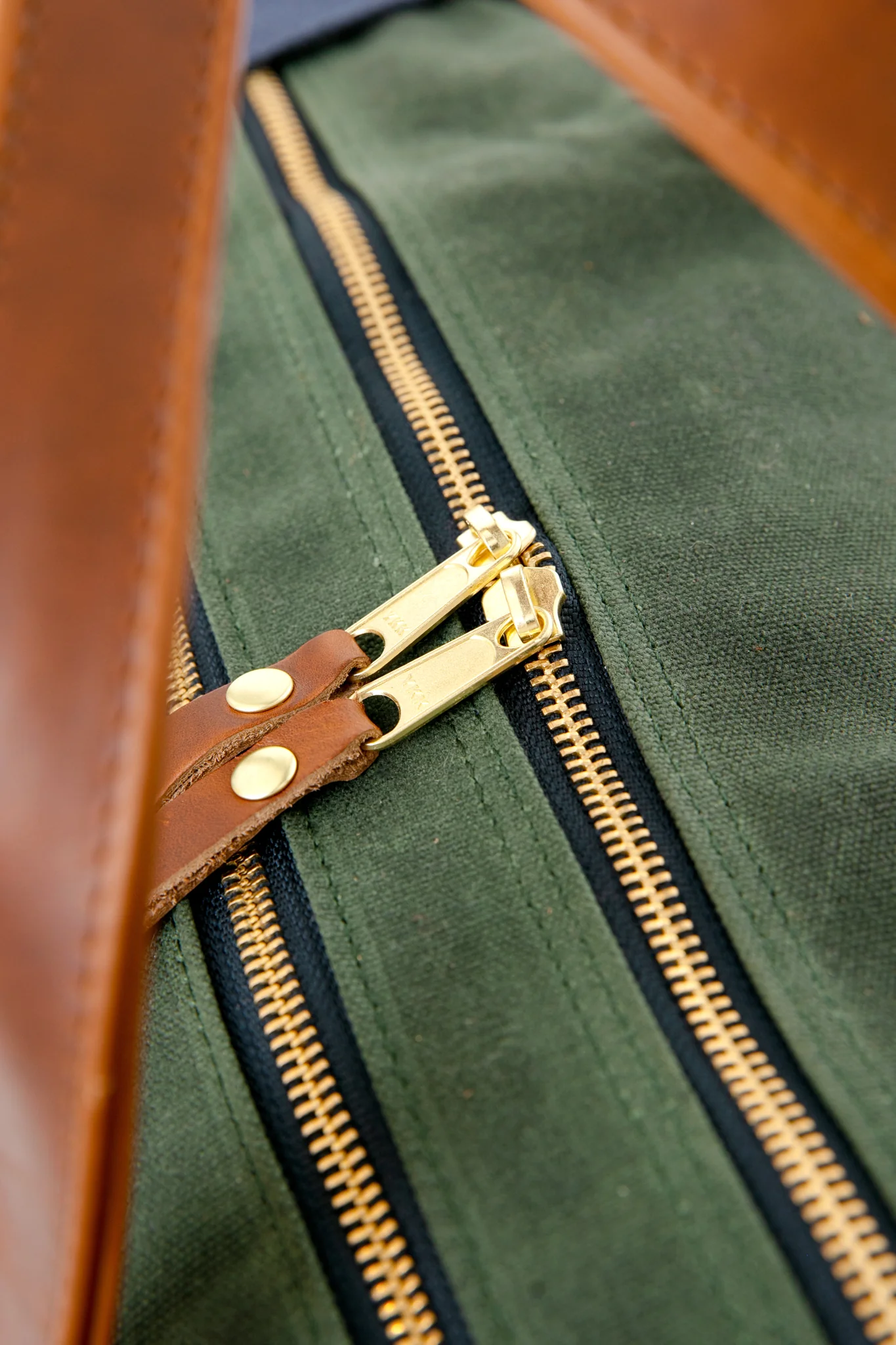 Hunter Green Waxed Canvas Heritage Weekender Duffel - Image 7