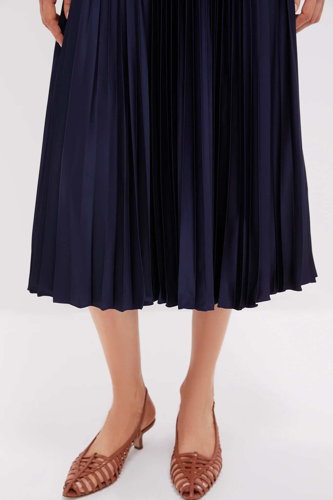 Hunter Navy Short Sleeve Day Dress - Image 6