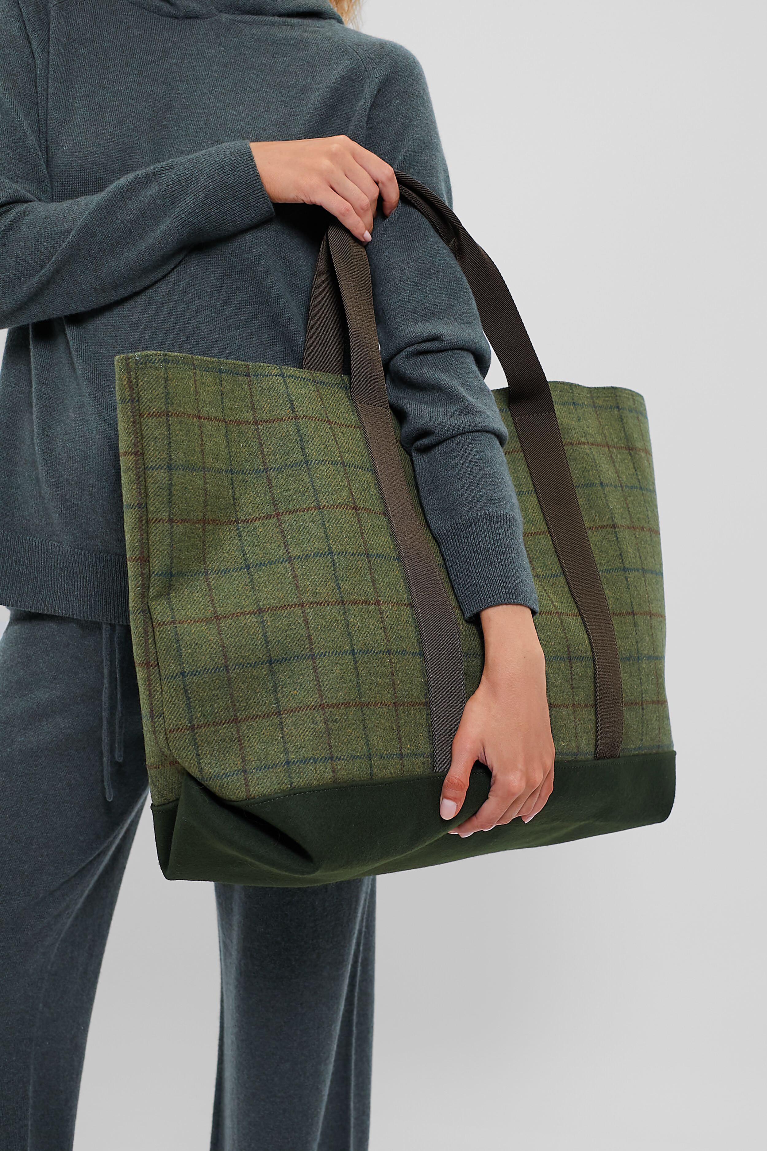 Hunting Tweed Bordeaux Tool XL Tote - Image 4