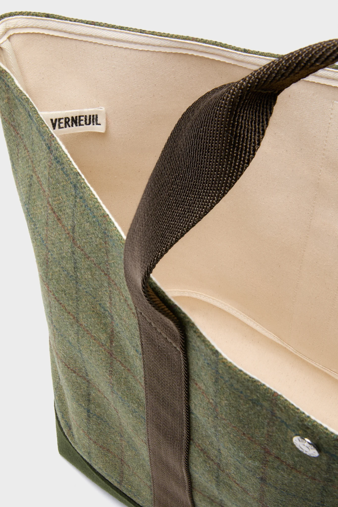 Hunting Tweed Bordeaux Tool XL Tote - Image 6