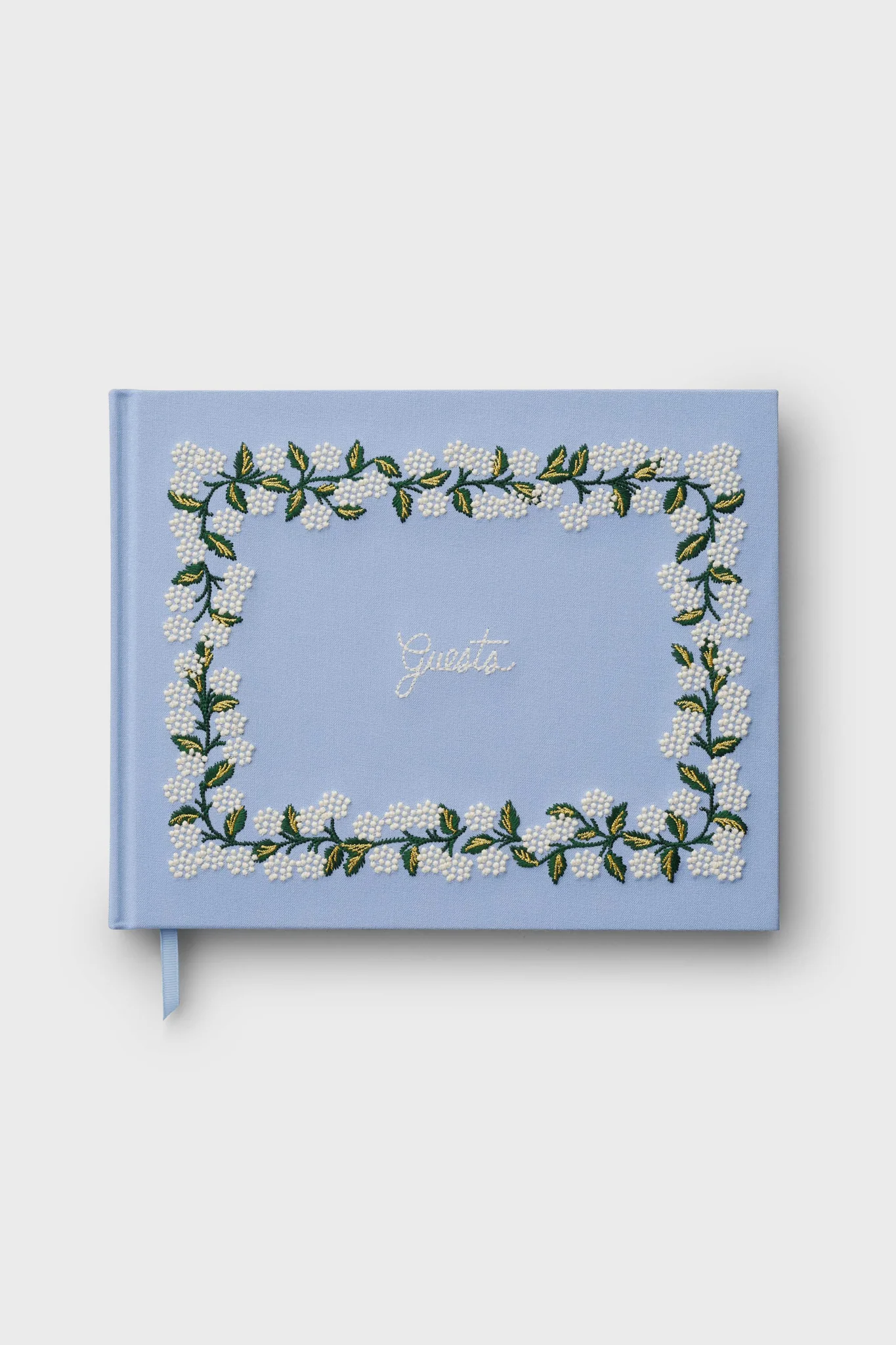 Hydrangea Embroidered Guest Book - Image 2