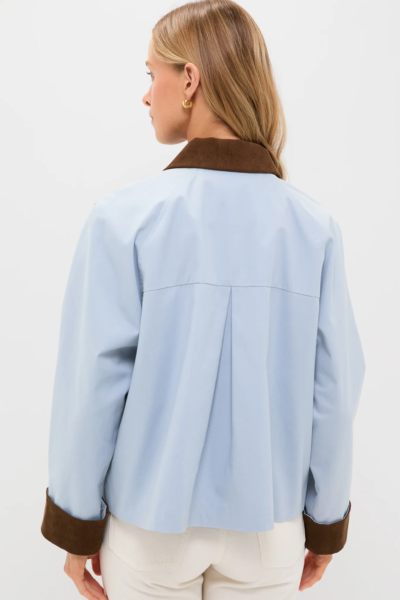 Ice Blue & Chocolate Liam Chore Jacket - Image 4