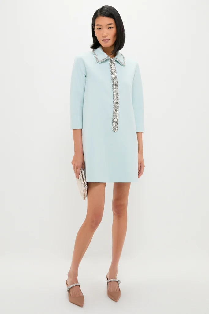 Ice Blue Embellished Nicola Dress - Image 2