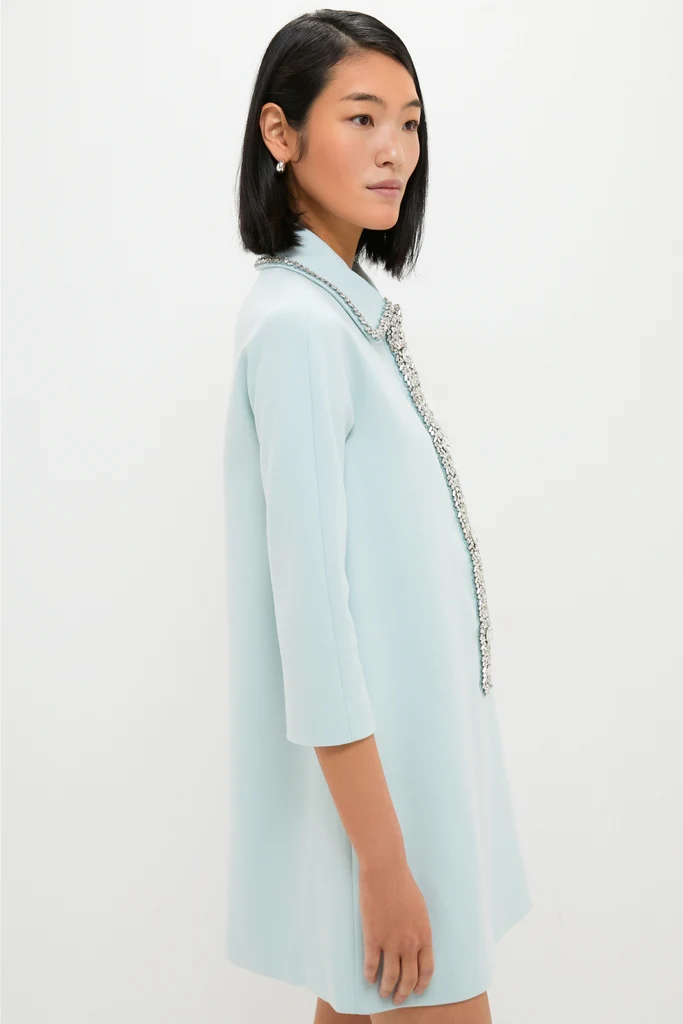 Ice Blue Embellished Nicola Dress - Image 3