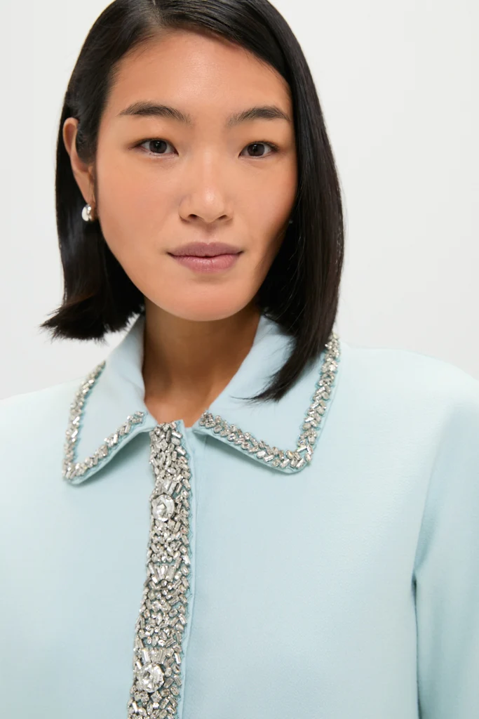 Ice Blue Embellished Nicola Dress - Image 5