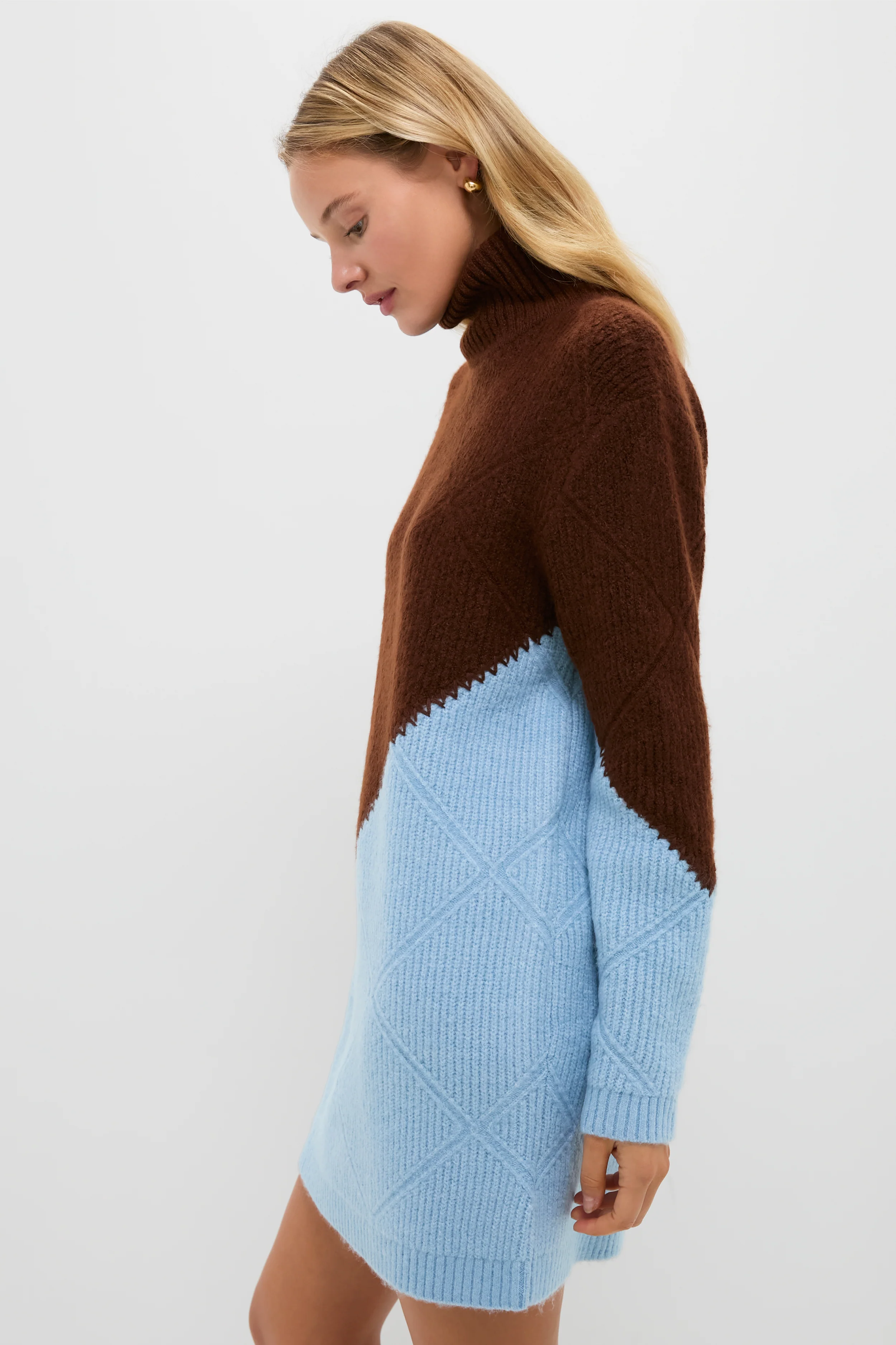 Ice & Chocolate Diamond Demi Sweater Dress - Image 4