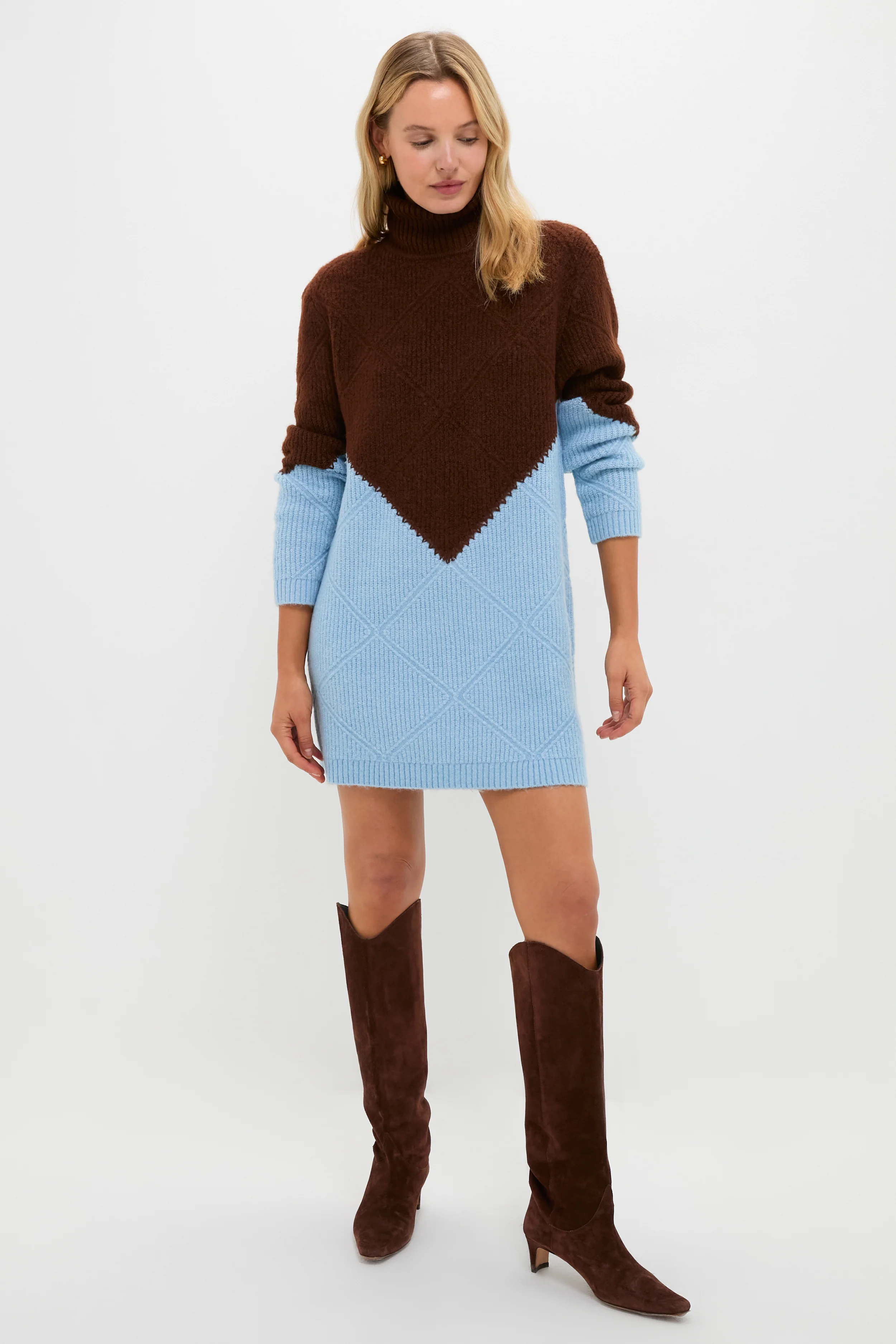 Ice & Chocolate Diamond Demi Sweater Dress - Image 6