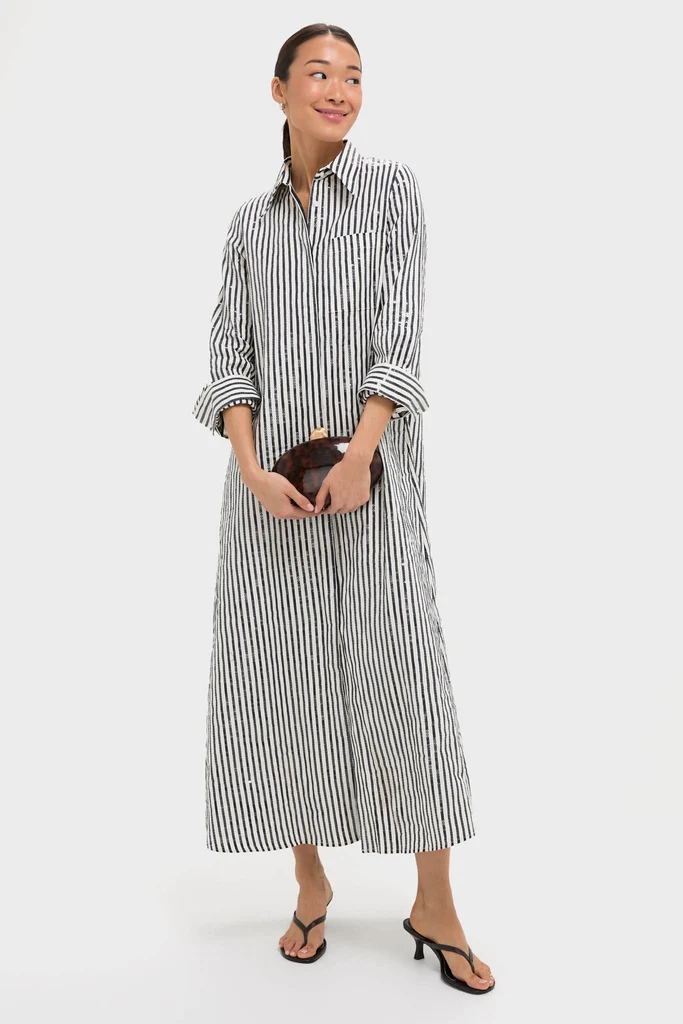 Indigo and White Jennys Gown - Image 2
