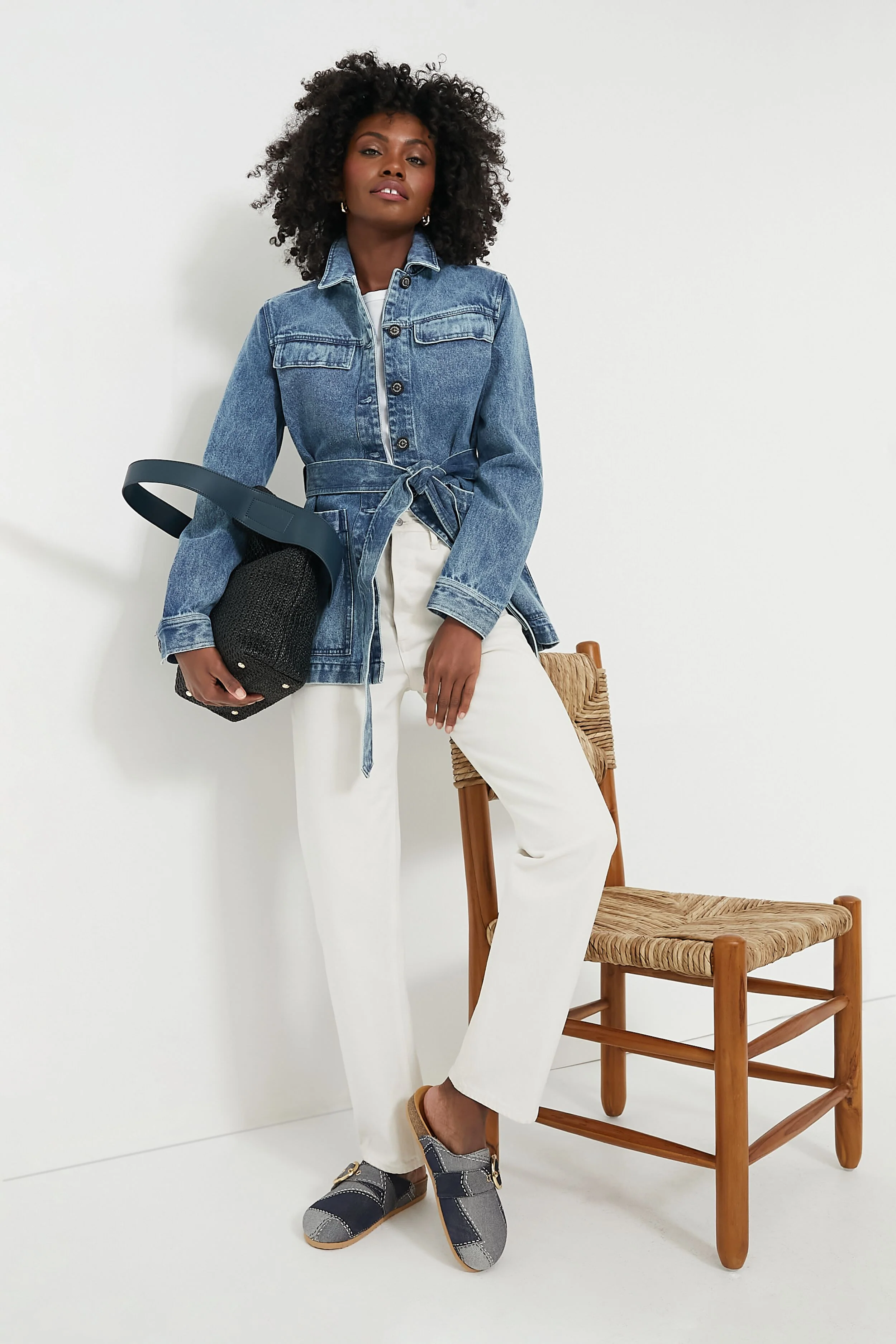 Indigo Chambray Macy Overshirt - Image 2