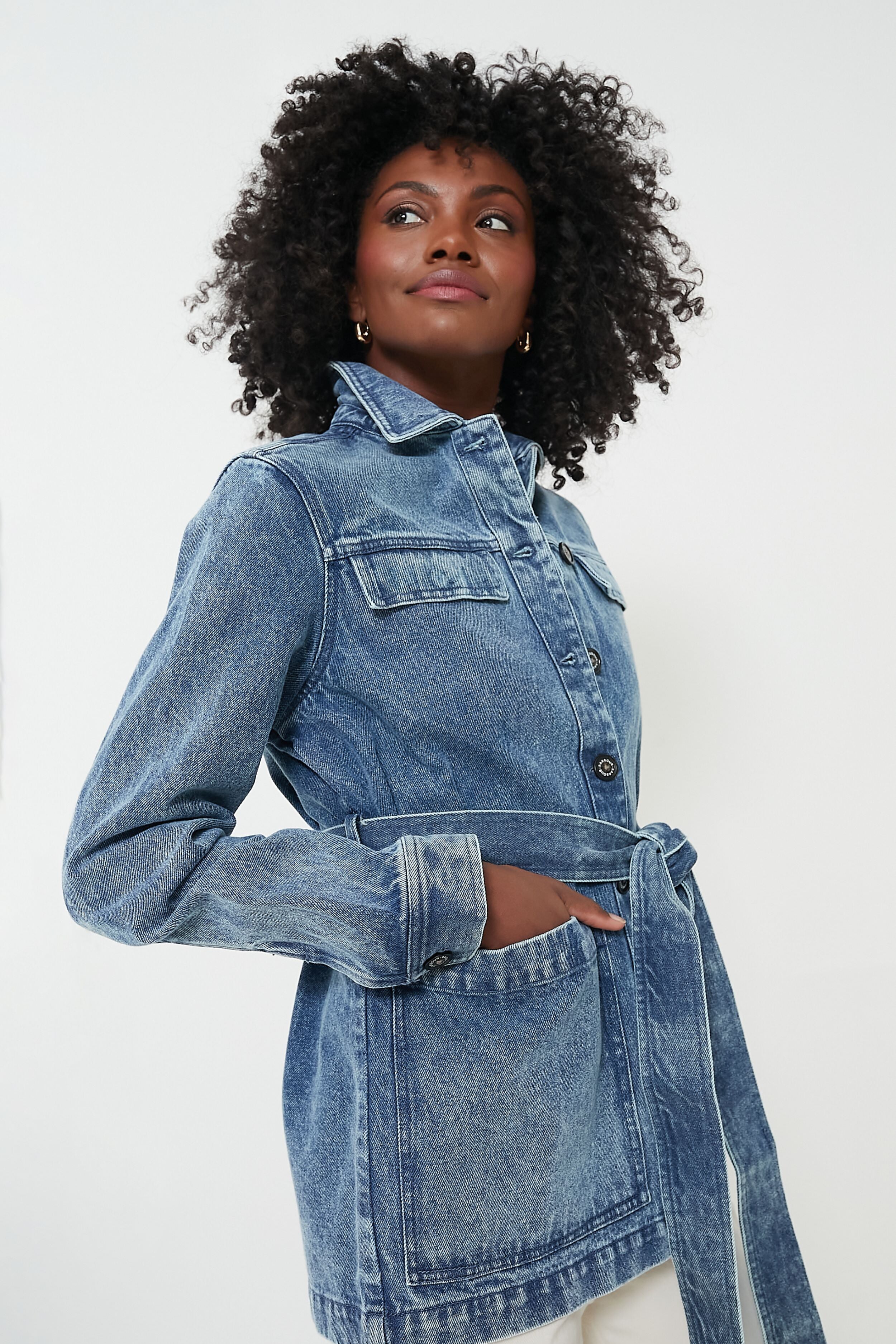 Indigo Chambray Macy Overshirt - Image 3