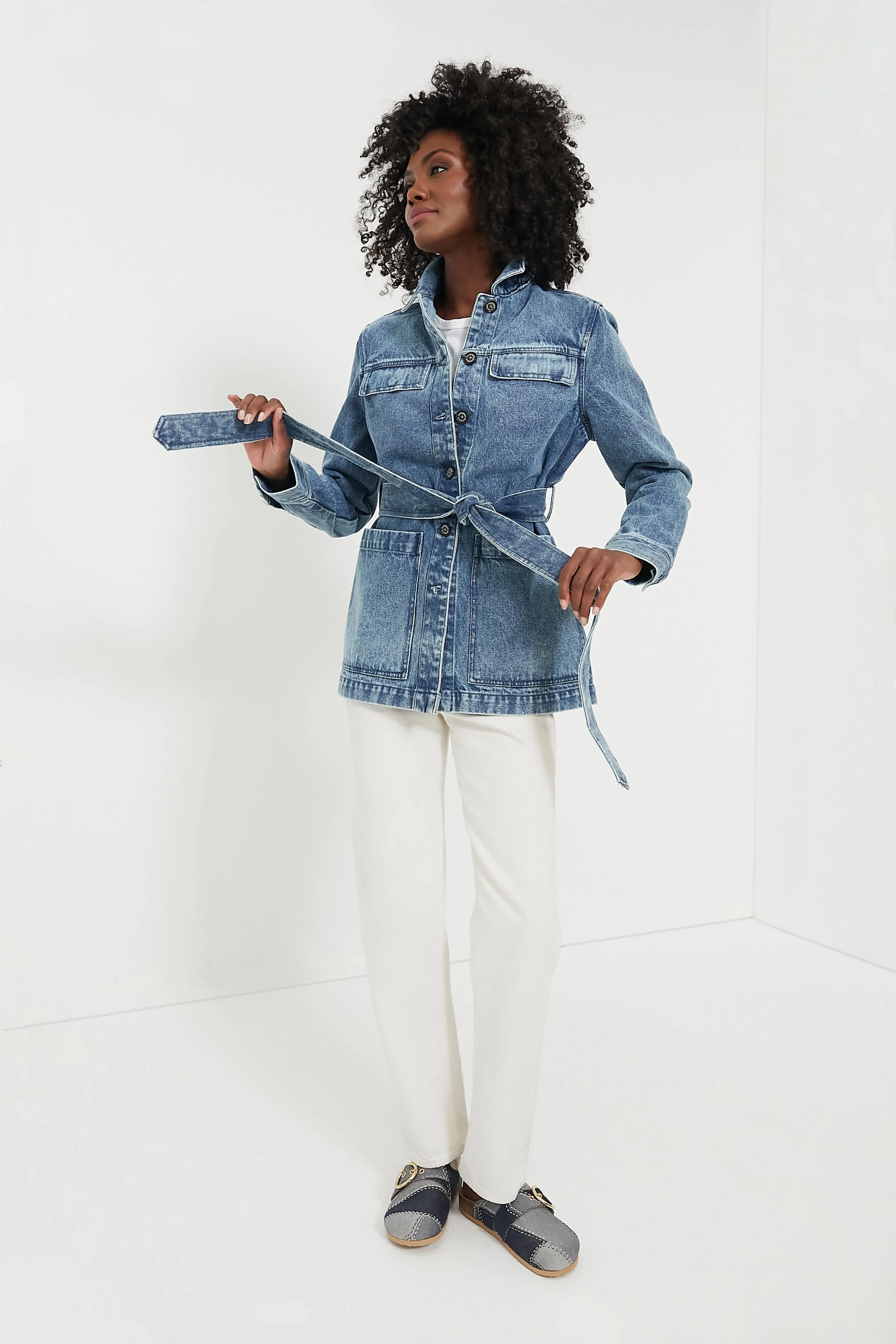 Indigo Chambray Macy Overshirt - Image 6
