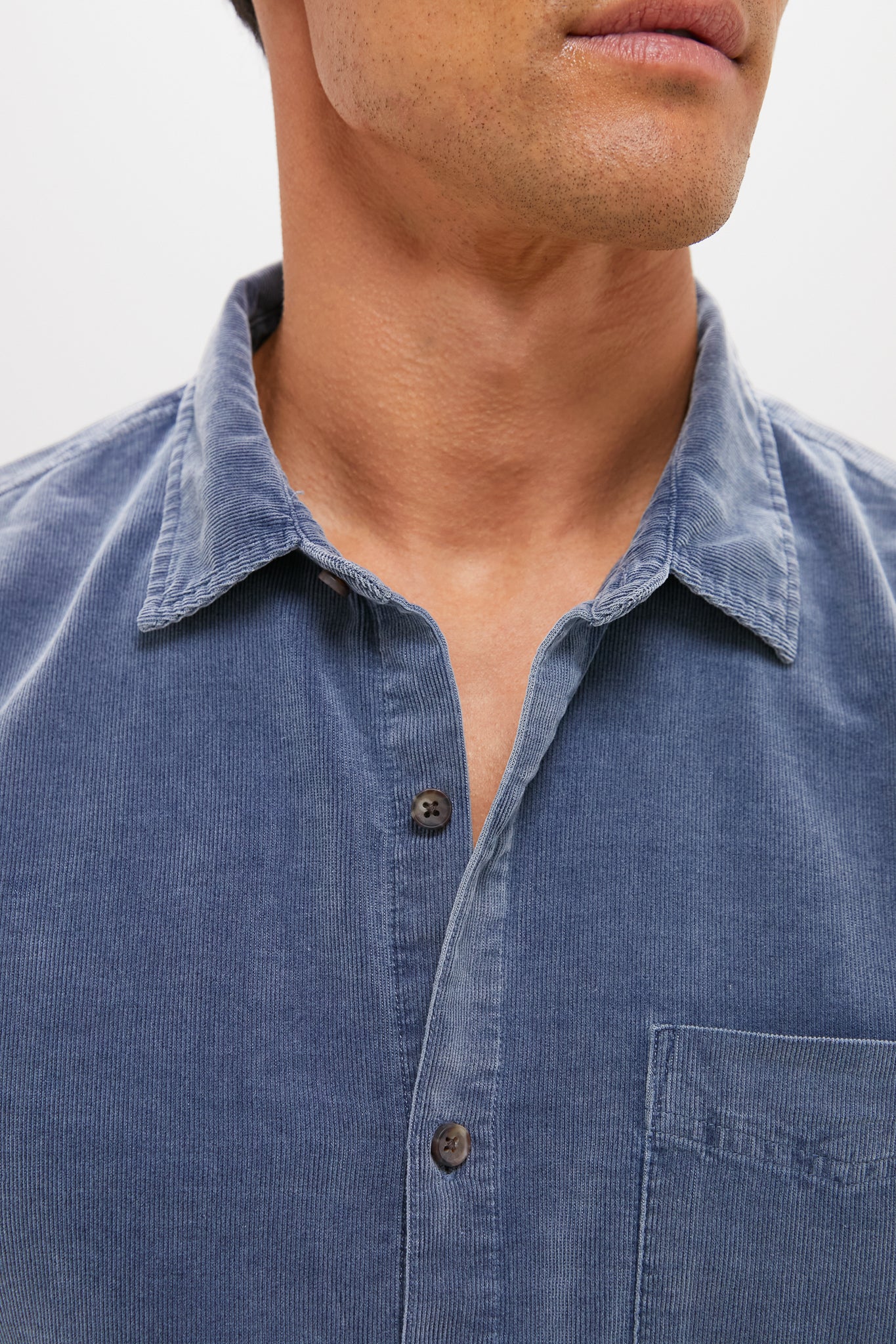 Indigo Lightweight Cord Shirt - Image 5