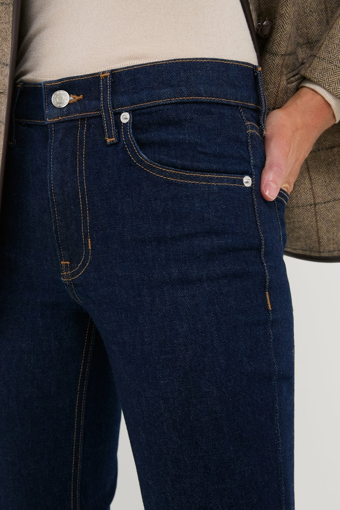Indigo Rinse Leah Mid Rise Straight Leg - Image 5