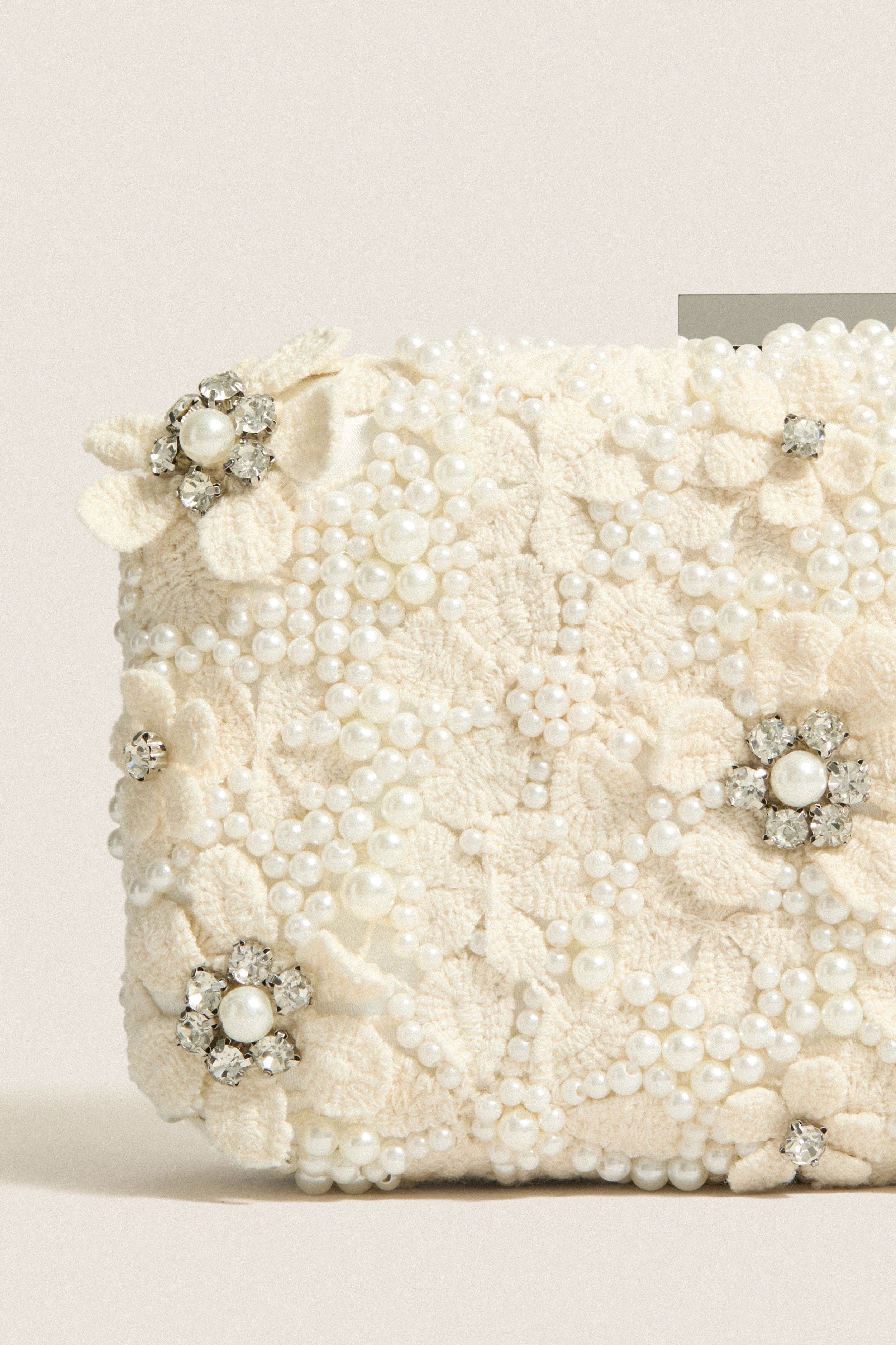 Ivory Beth Encrusted Clutch - Image 6