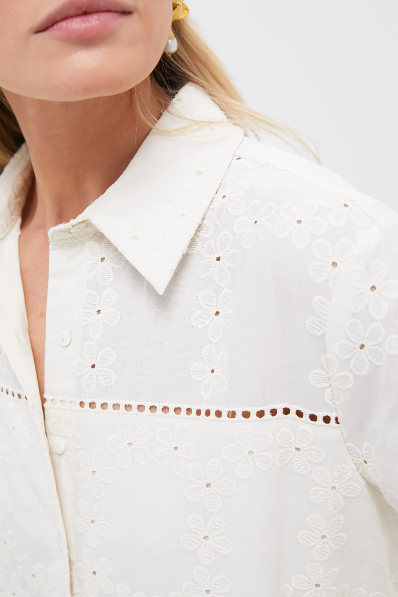 Ivory Eyelet Griffin Dress - Image 2