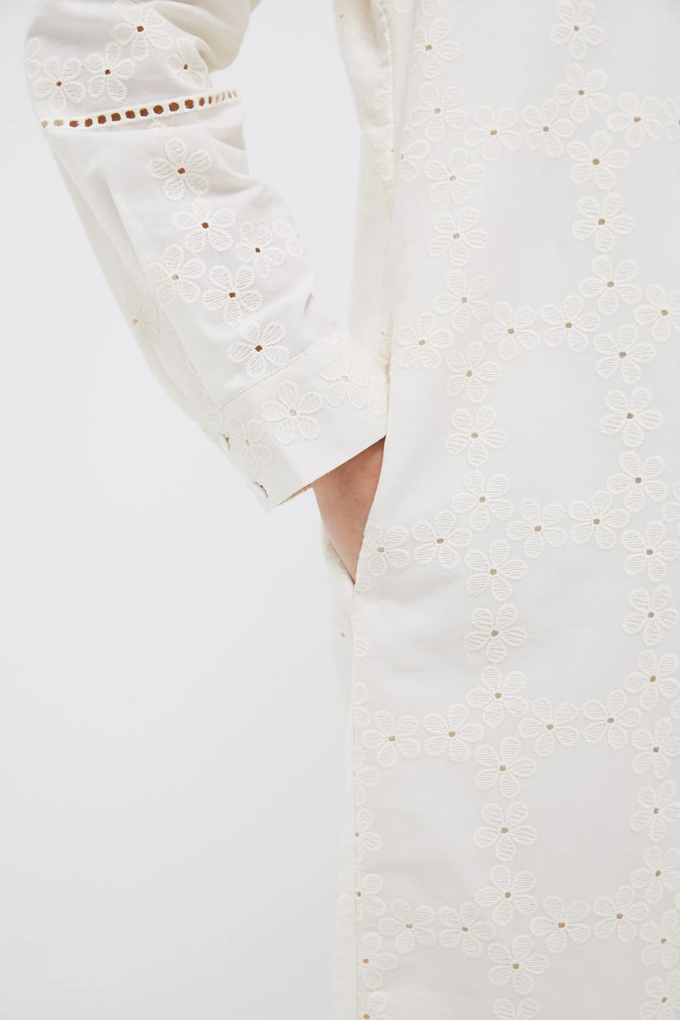 Ivory Eyelet Griffin Dress - Image 6