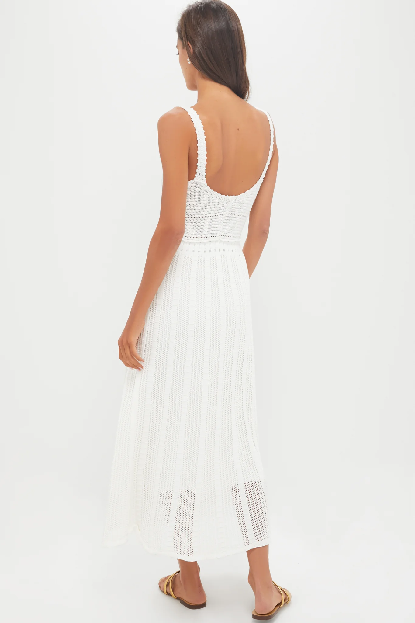 Ivory Knit Midi Dress - Image 4