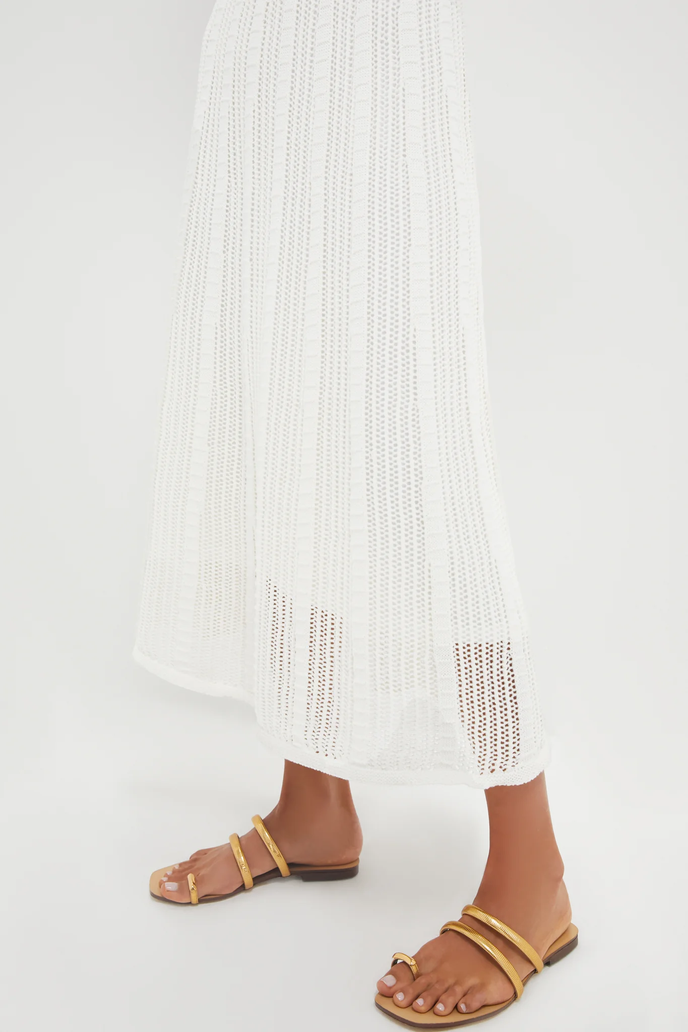 Ivory Knit Midi Dress - Image 5