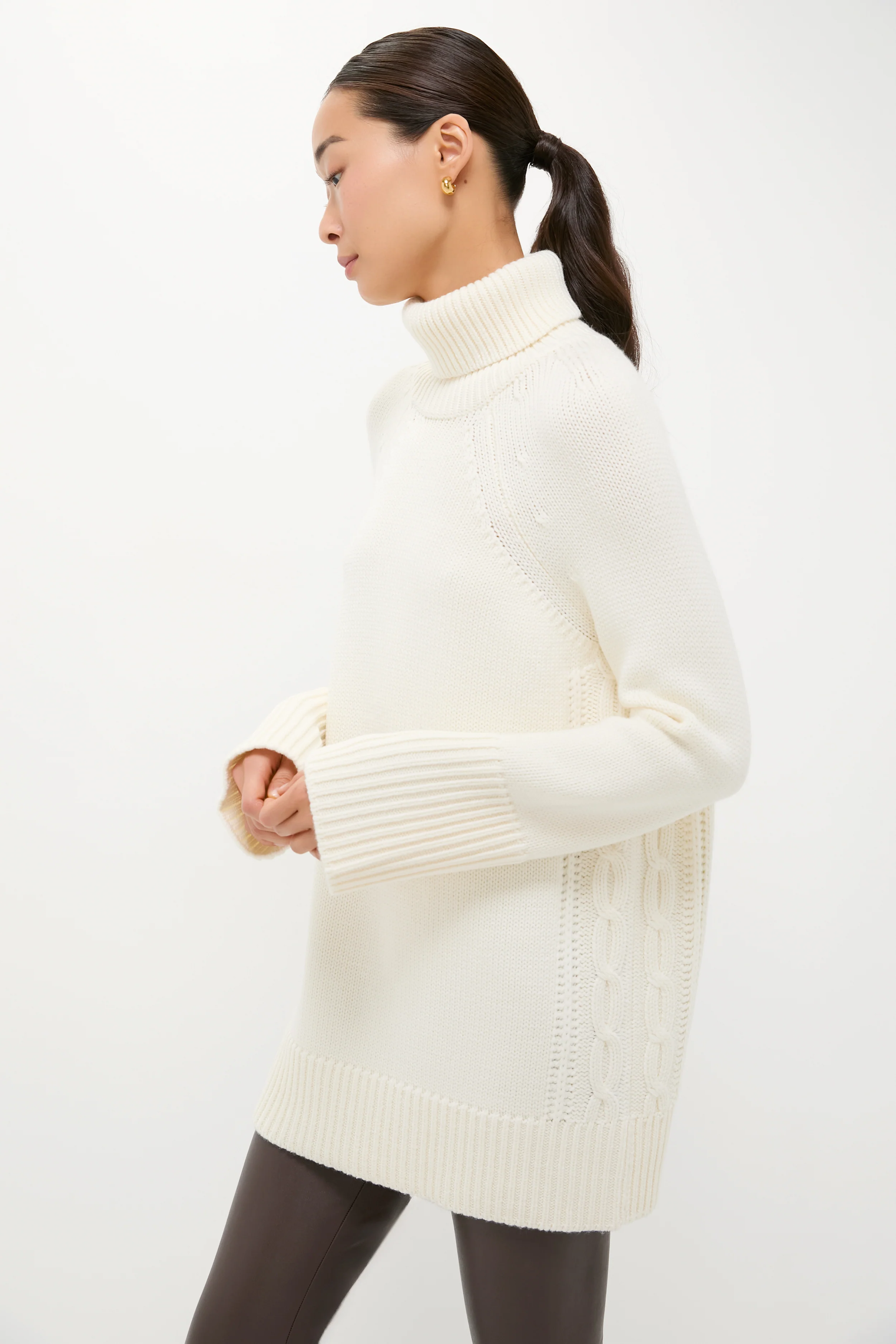 Ivory Louisa Turtleneck Sweater - Image 3