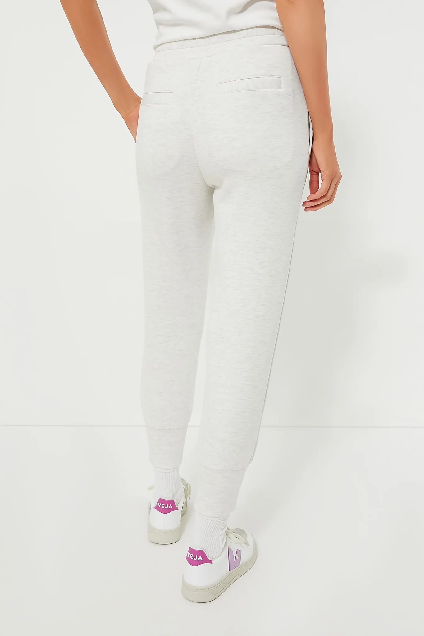 Ivory Marl The Slim Cuff Pant 25 - Image 5