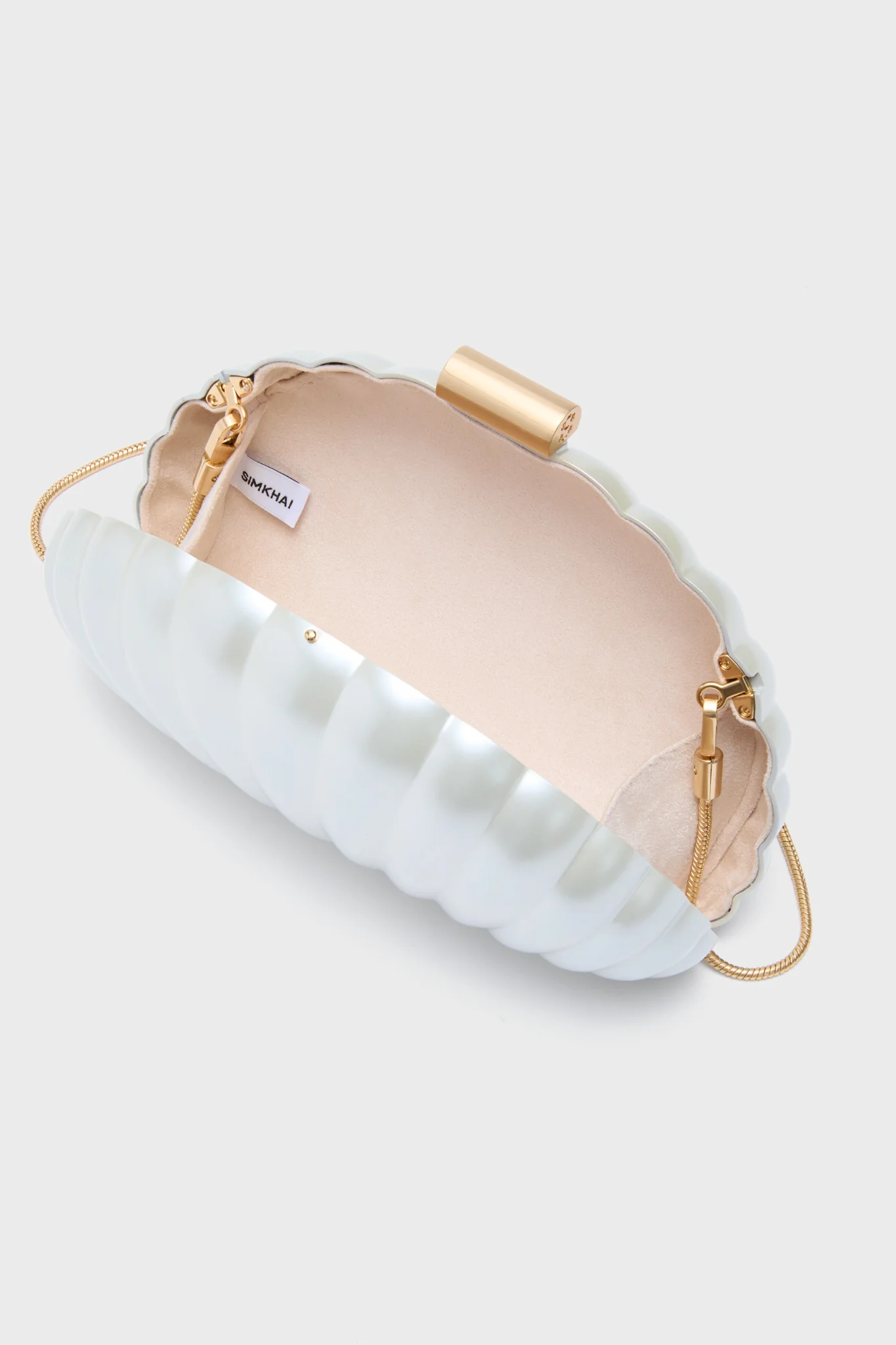 Ivory Monet Pearlized Shell Clutch - Image 5