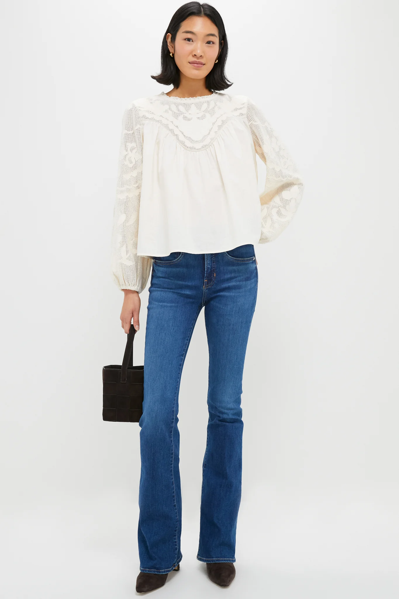 Ivory Patchwork Embroidered Cressida Blouse - Image 2