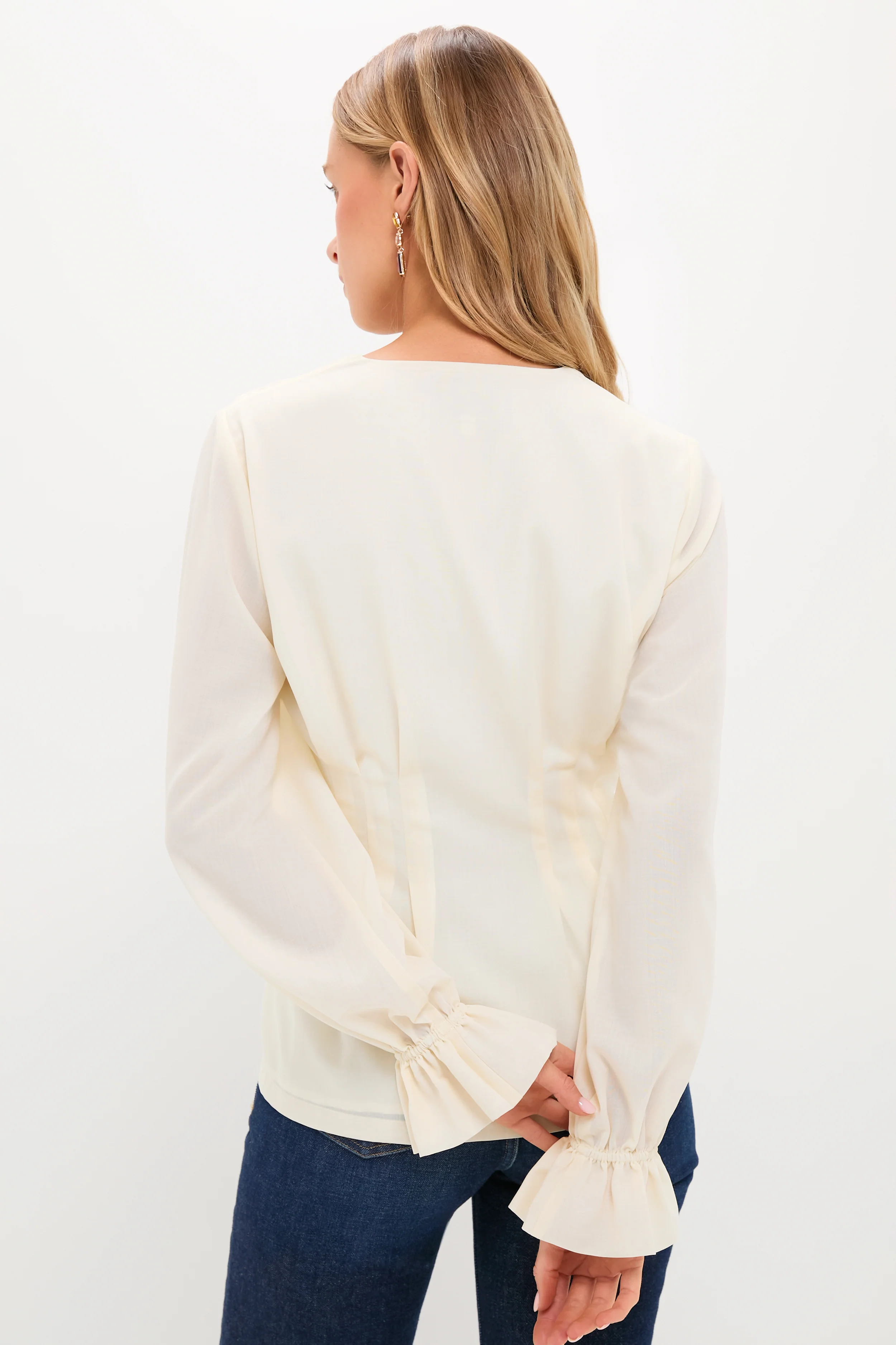 Ivory Pintuck Madison Blouse - Image 5