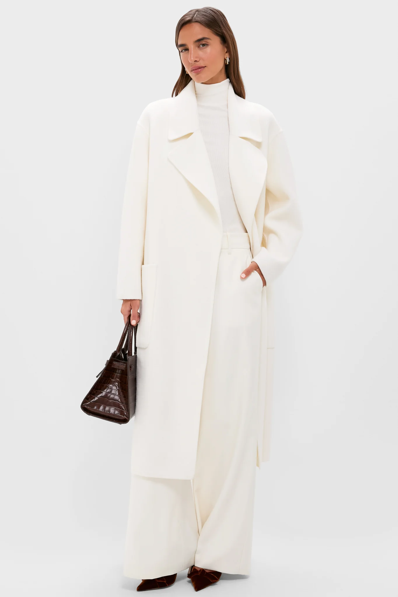 Ivory Wool Trinity Coat - Image 2