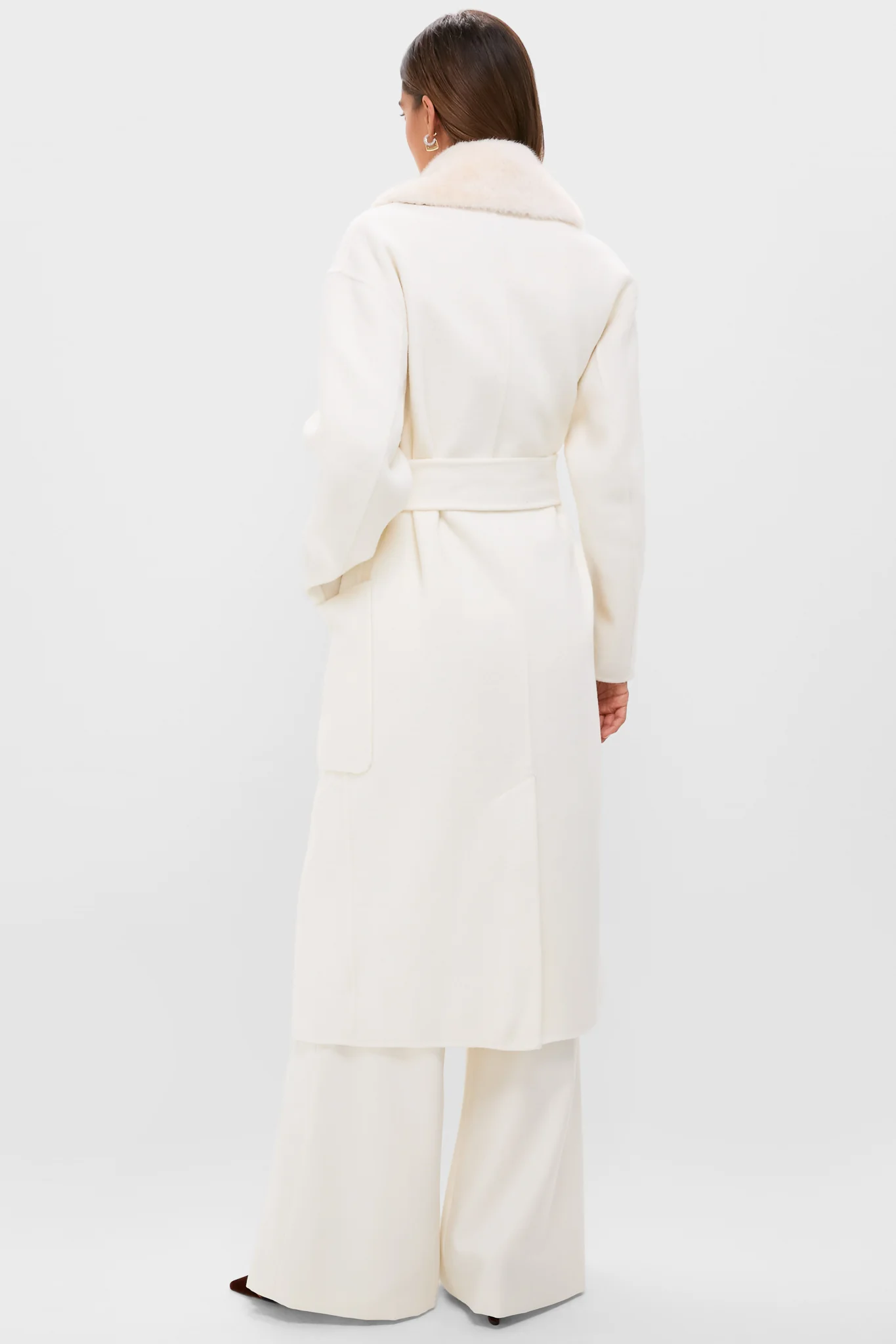 Ivory Wool Trinity Coat - Image 4