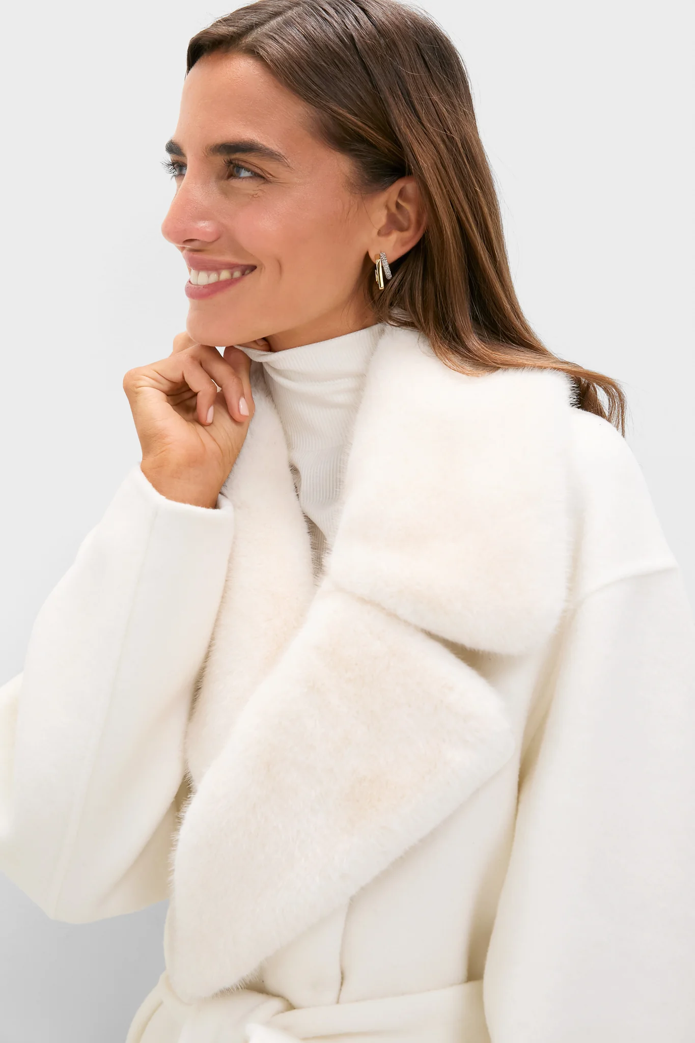 Ivory Wool Trinity Coat - Image 5