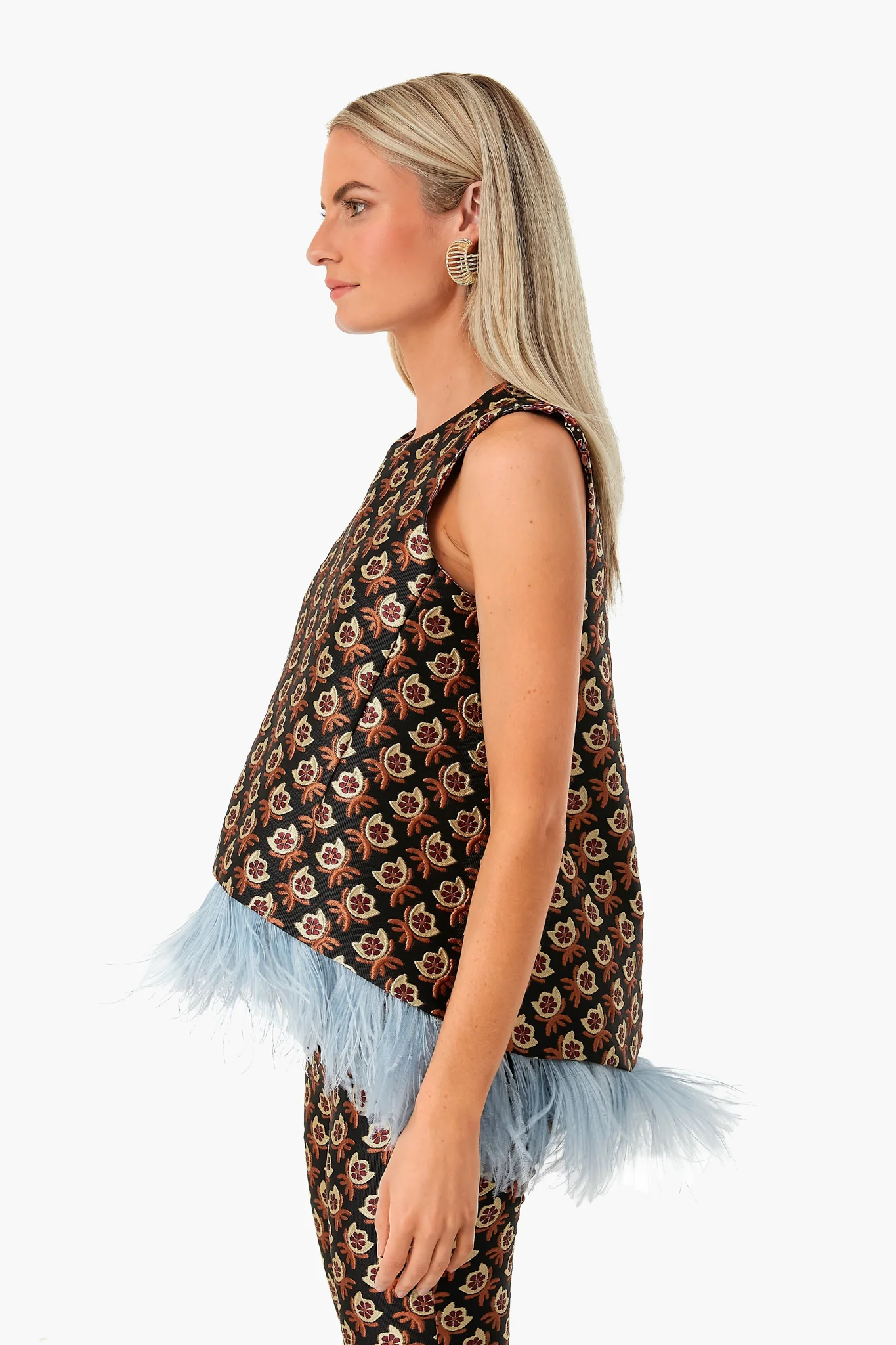 Jacquard Bella Feather La Scala Top - Image 3