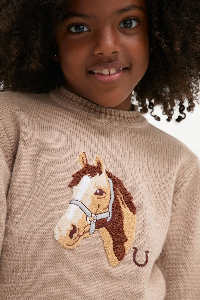 Jacquard Head Horse Jumper - Image 4
