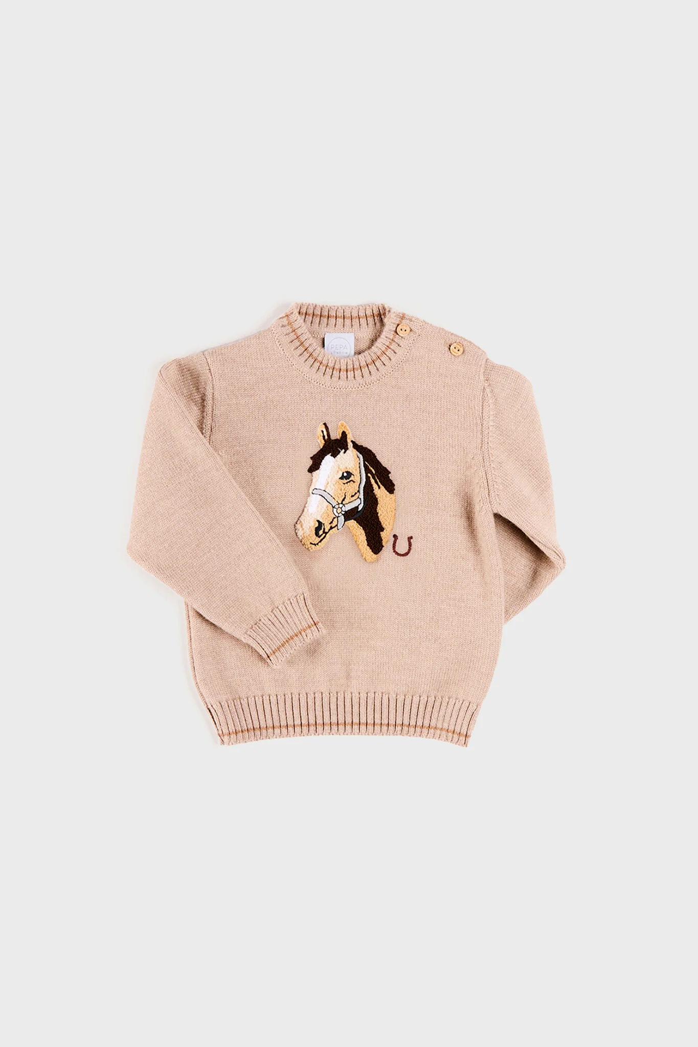 Jacquard Head Horse Jumper - Image 5