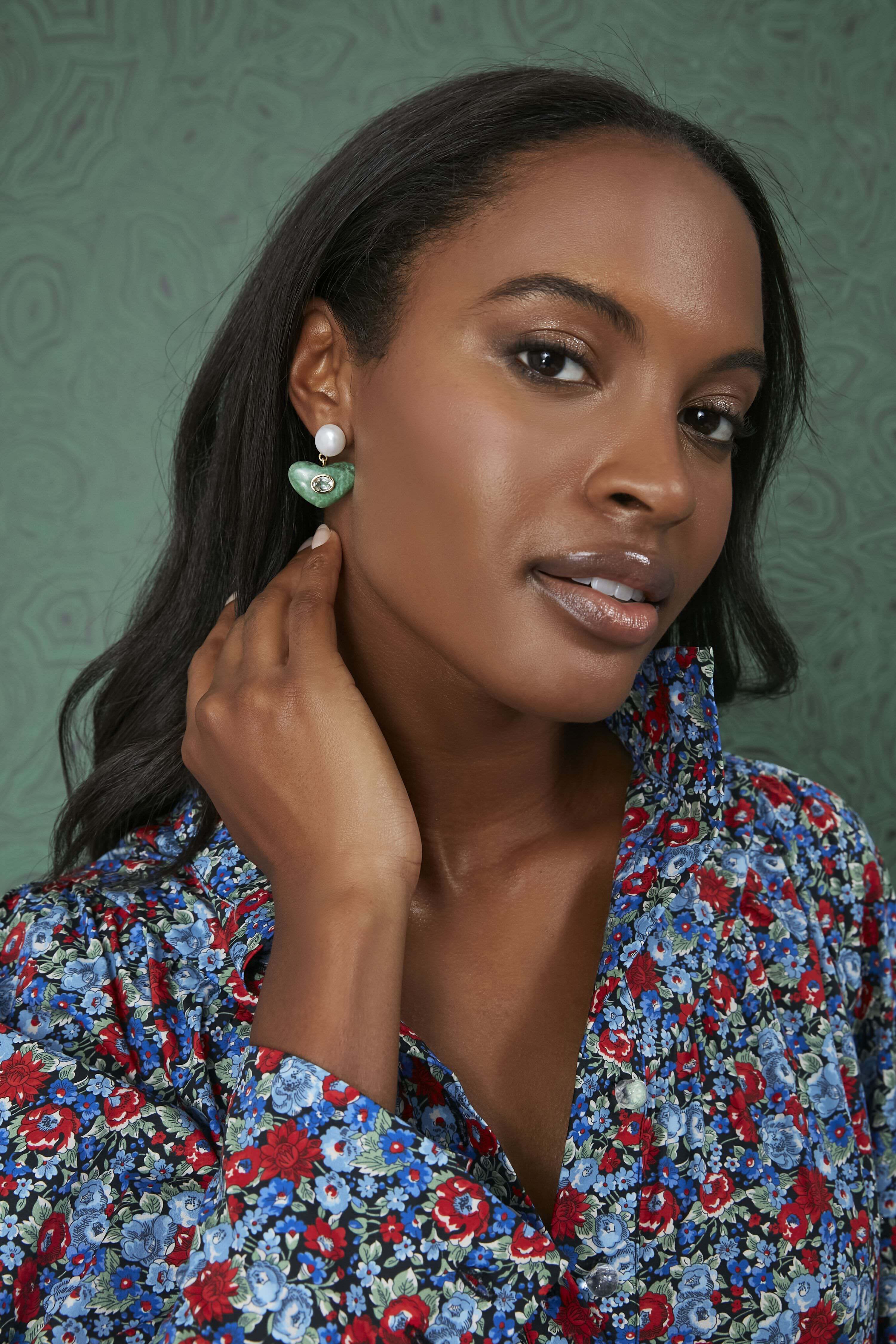 Jade Enamored Earrings - Image 2