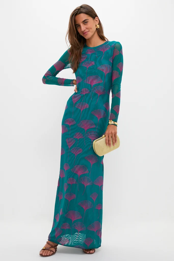 Jade Ginkgo Scarlet Maxi Dress - Image 2