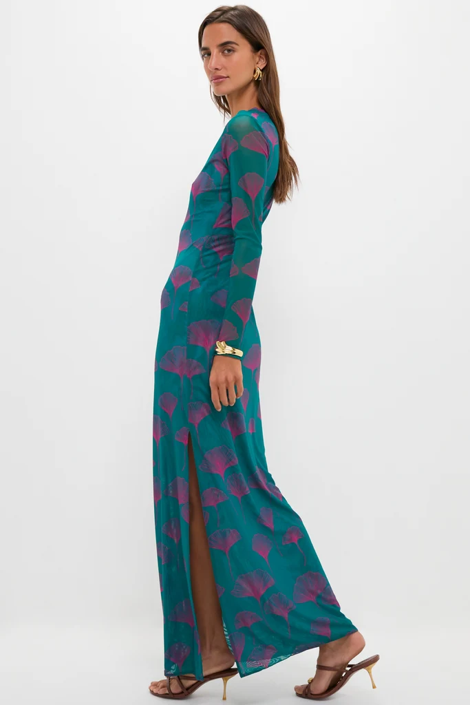 Jade Ginkgo Scarlet Maxi Dress - Image 3