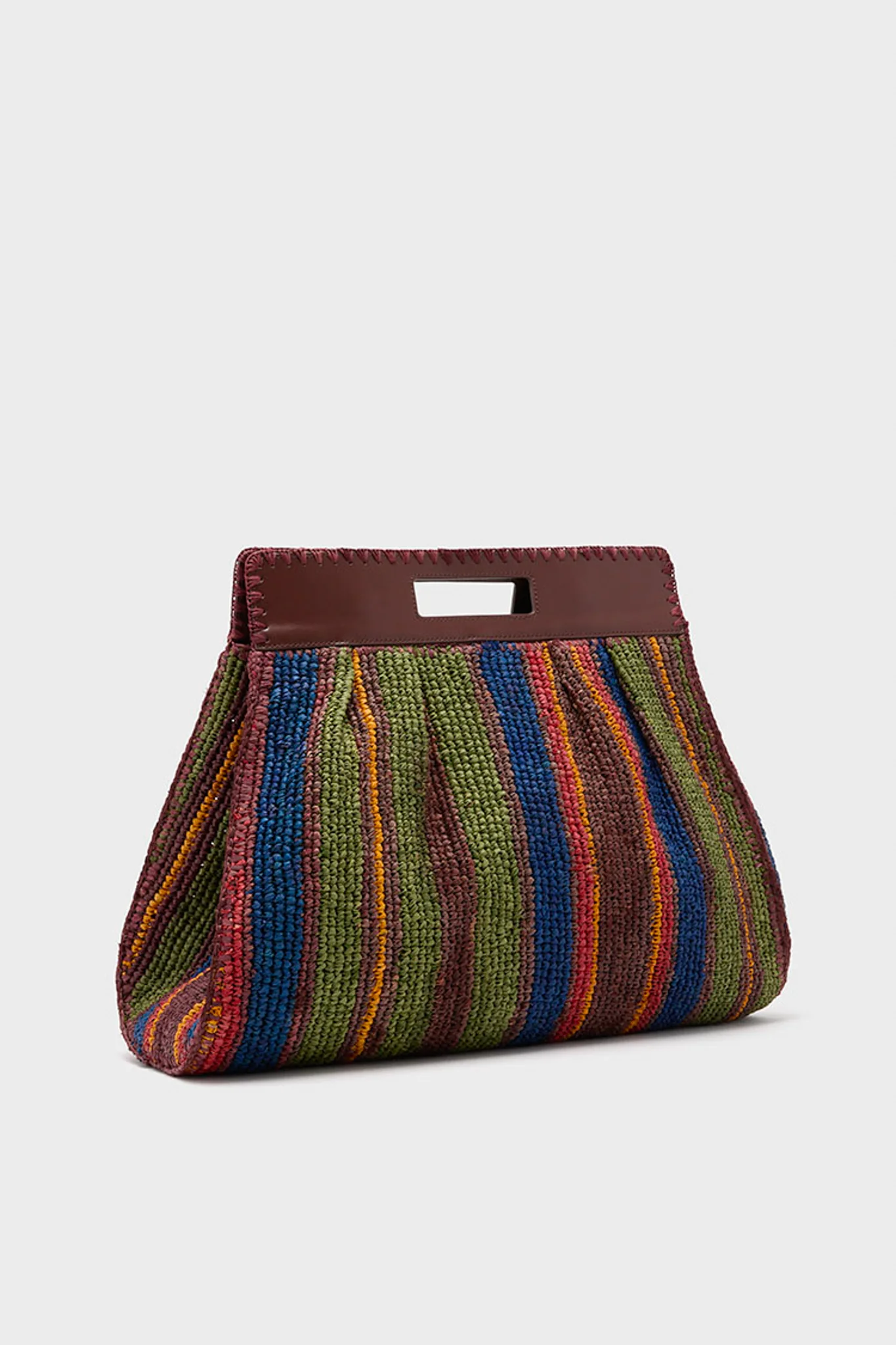 Jungle Stripe Raffia Rue Tote Bag - Image 4