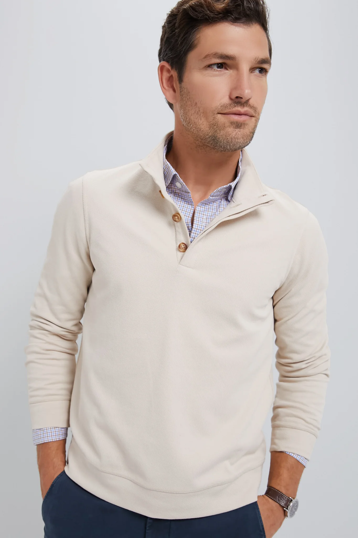 Khaki Cambridge Pullover - Image 3