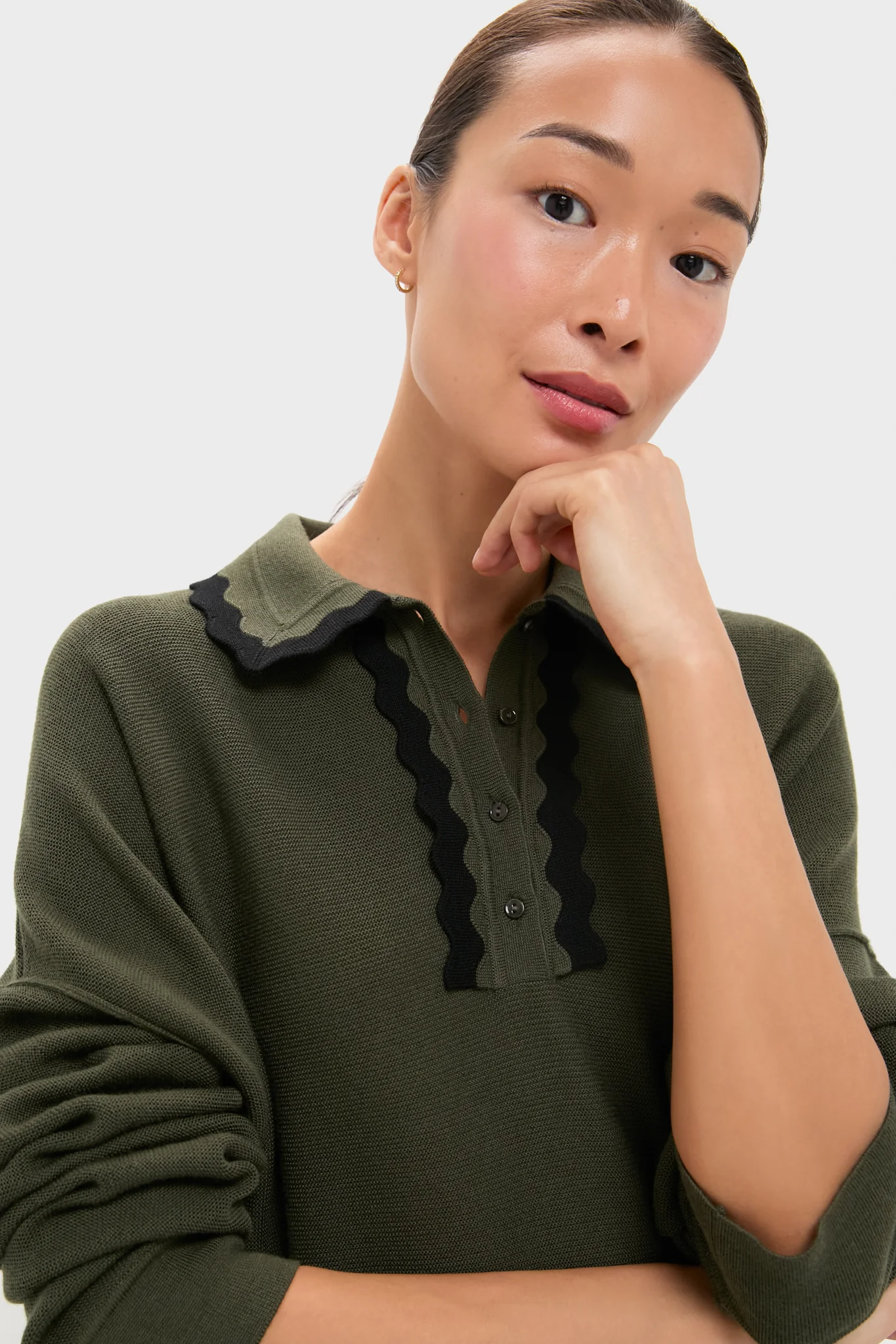 Khaki Duchesse Top - Image 5