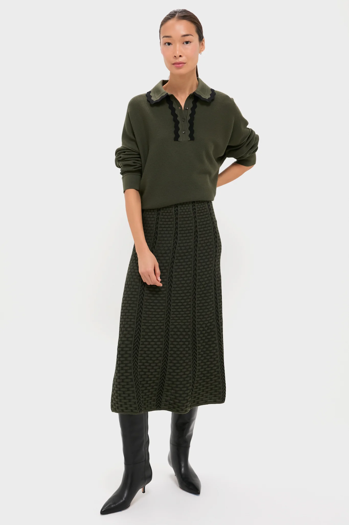 Khaki Duchesse Top - Image 6
