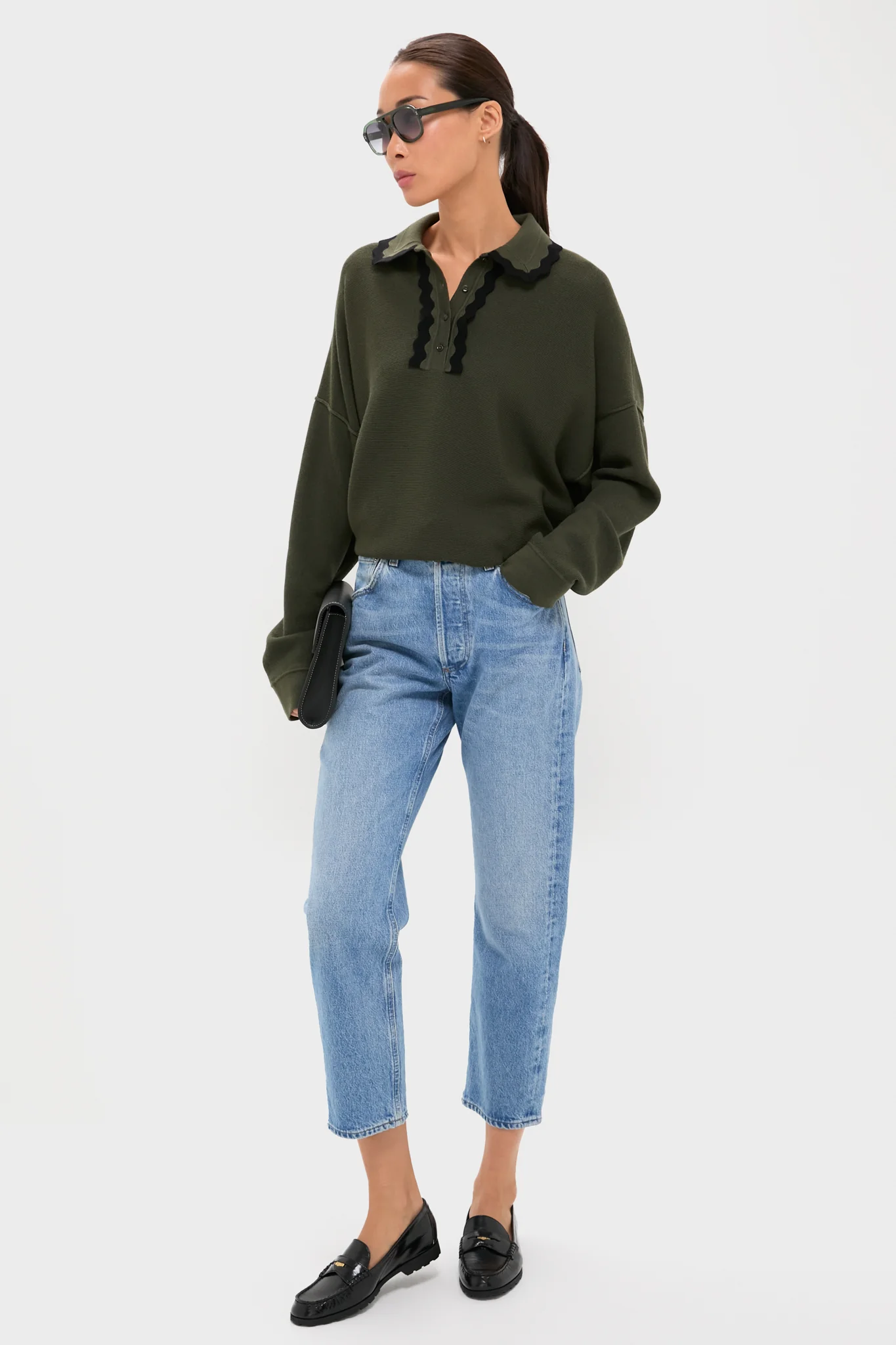 Khaki Duchesse Top - Image 7