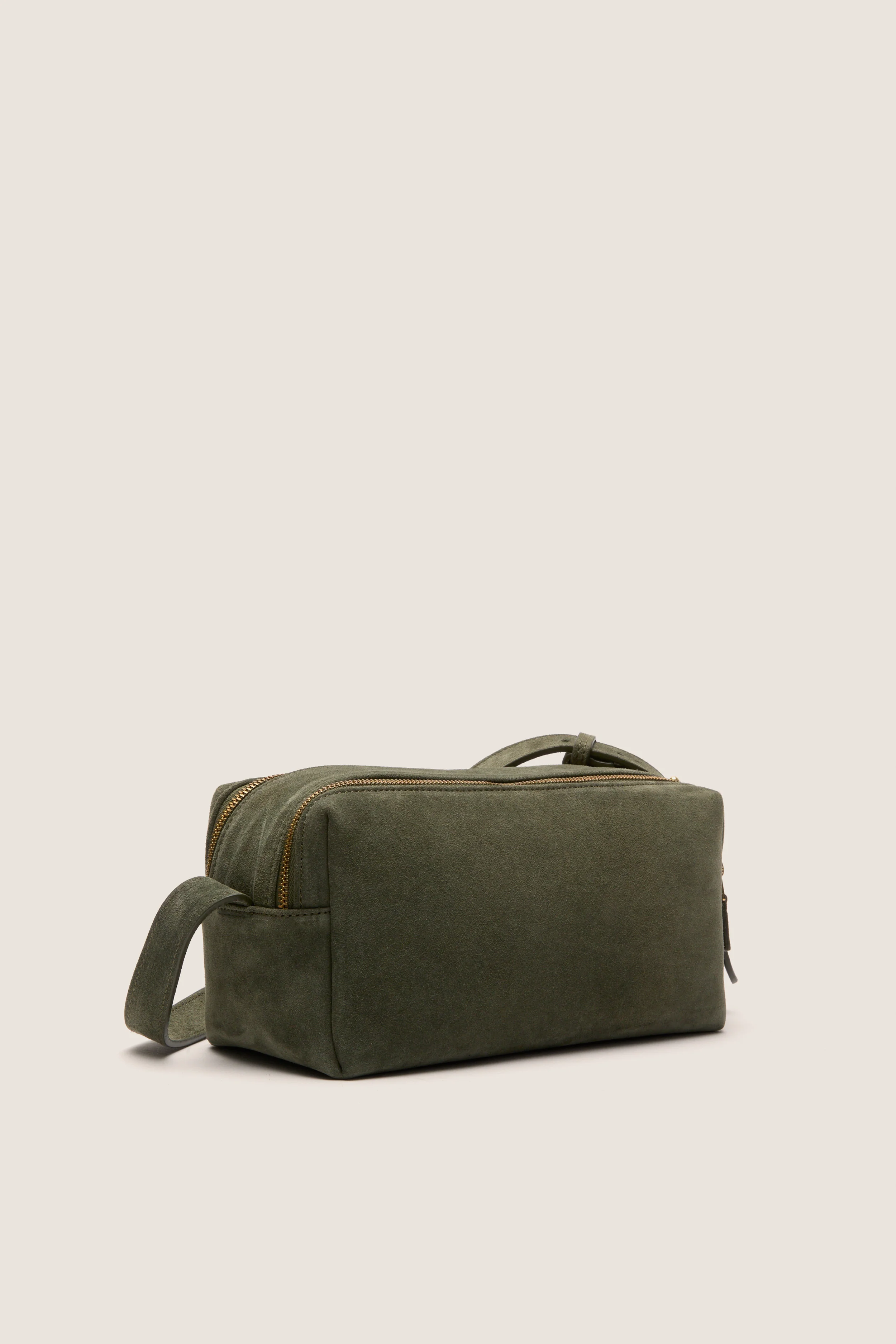 Khaki Suede Trousse - Image 4