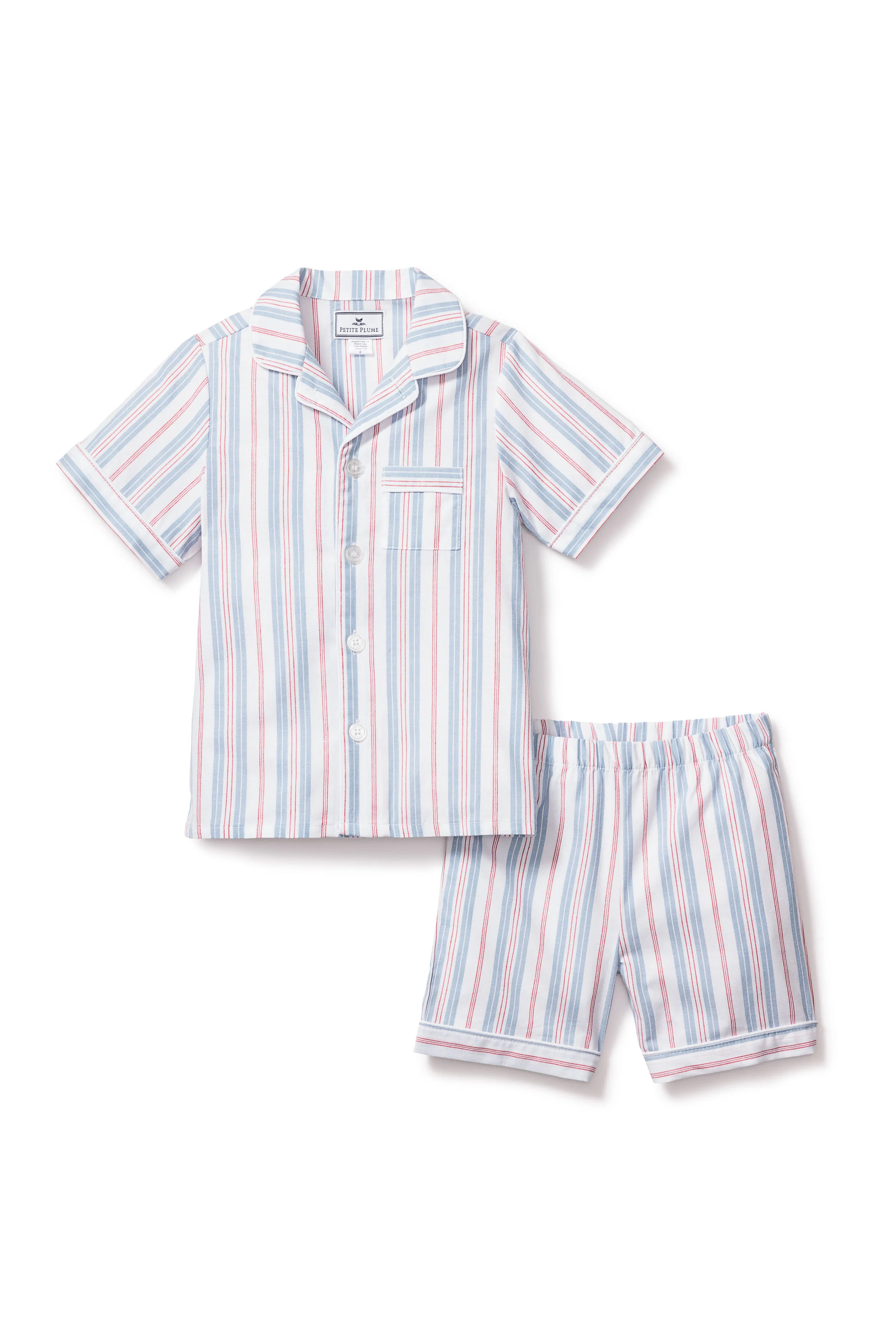 Kid's Vintage French Stripes Short Set - Image 3